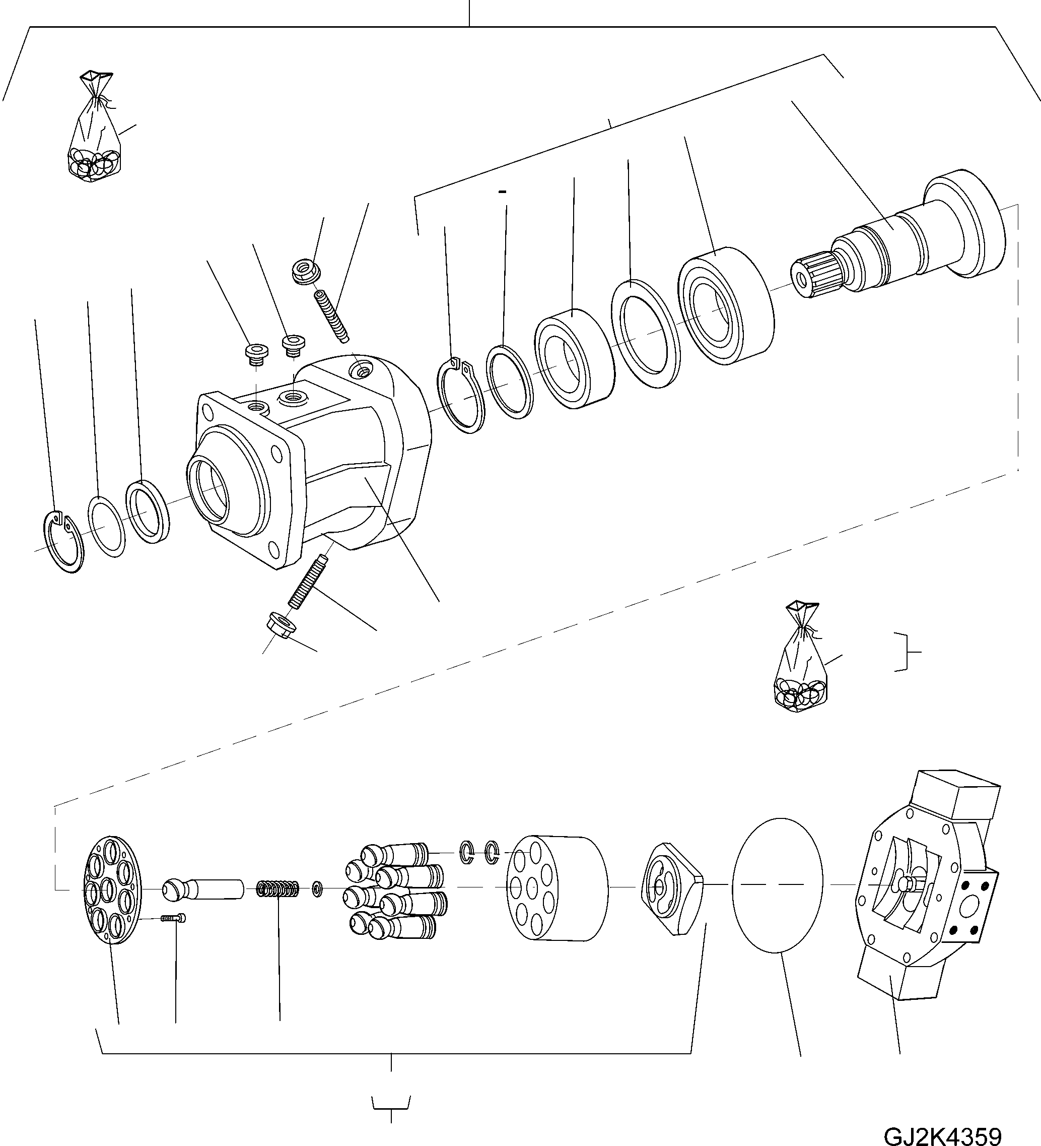Wheel Loaders Komatsu / WA90-5 20 km/h S/N H50119-H50120 / H50122-H50123 / H50125-H50127(wa90_5c) / AXIAL PISTON ENGINE(04980_A : GJ2K4359)