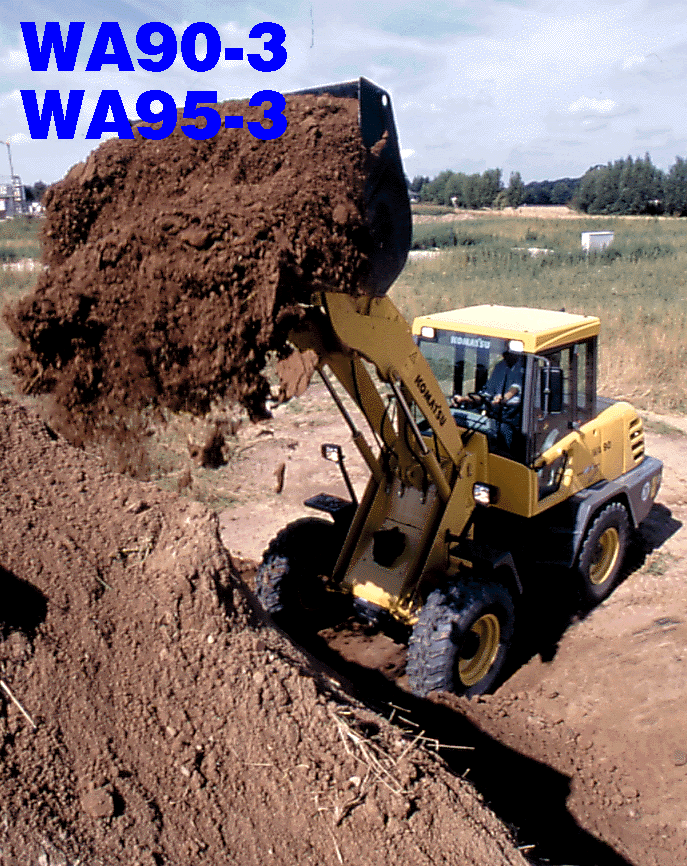 Wheel Loaders Komatsu / WA90-3 (S/N HA970051-HA970238); WA95-3 (S/N HA980051-HA980375)(wa90_95)