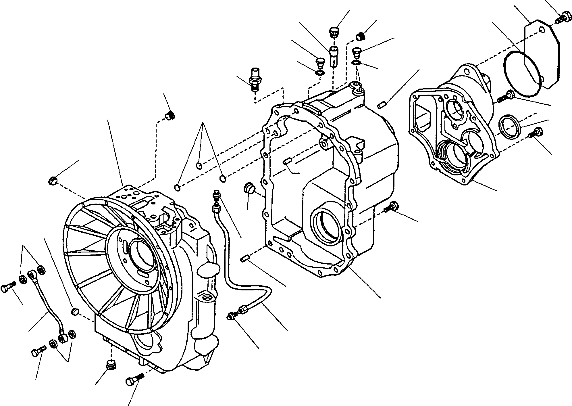 Backhoeloaders Komatsu / WB140-2 S/N 140F10001-Up(wb140_2) / TRANSMISSION (4WD) (3/13)(C-0080 : 3230)