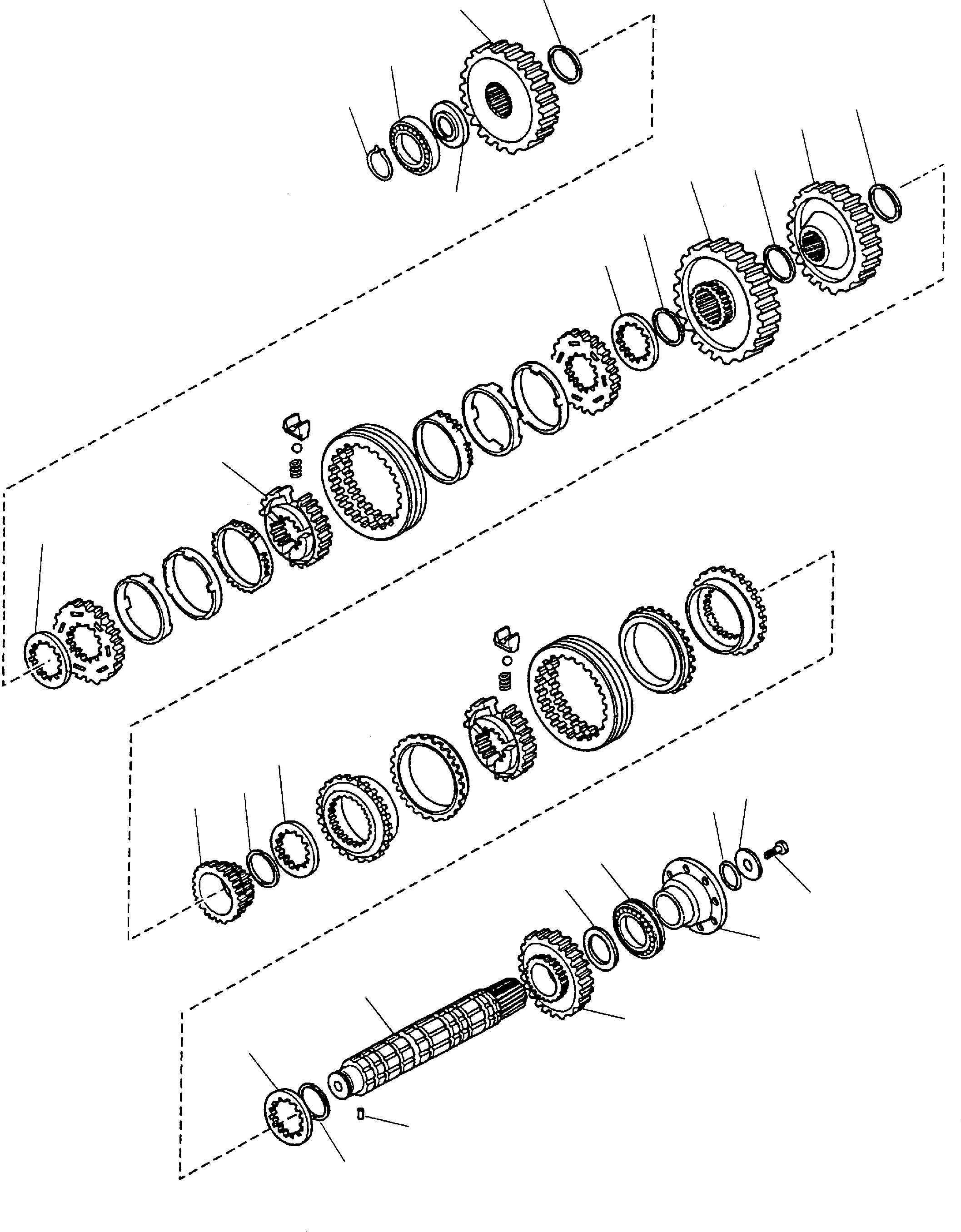 Backhoeloaders Komatsu / WB140-2 S/N 140F10001-Up(wb140_2) / TRANSMISSION (4WD) (6/13)(C-0110 : 3245)