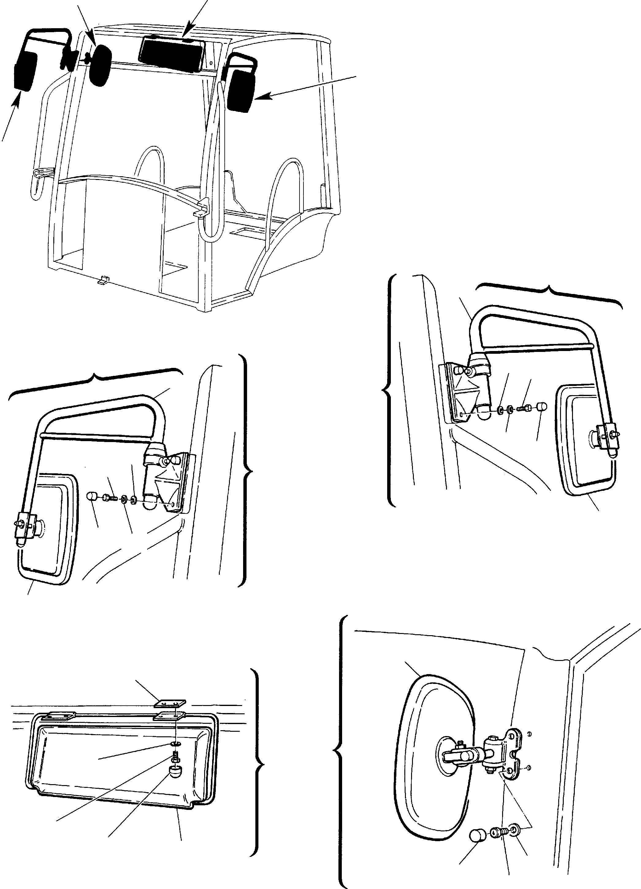 Backhoeloaders Komatsu / WB140-2 S/N 140F10001-Up(wb140_2) / CANOPY (3/4)(E-0210 : 5320)