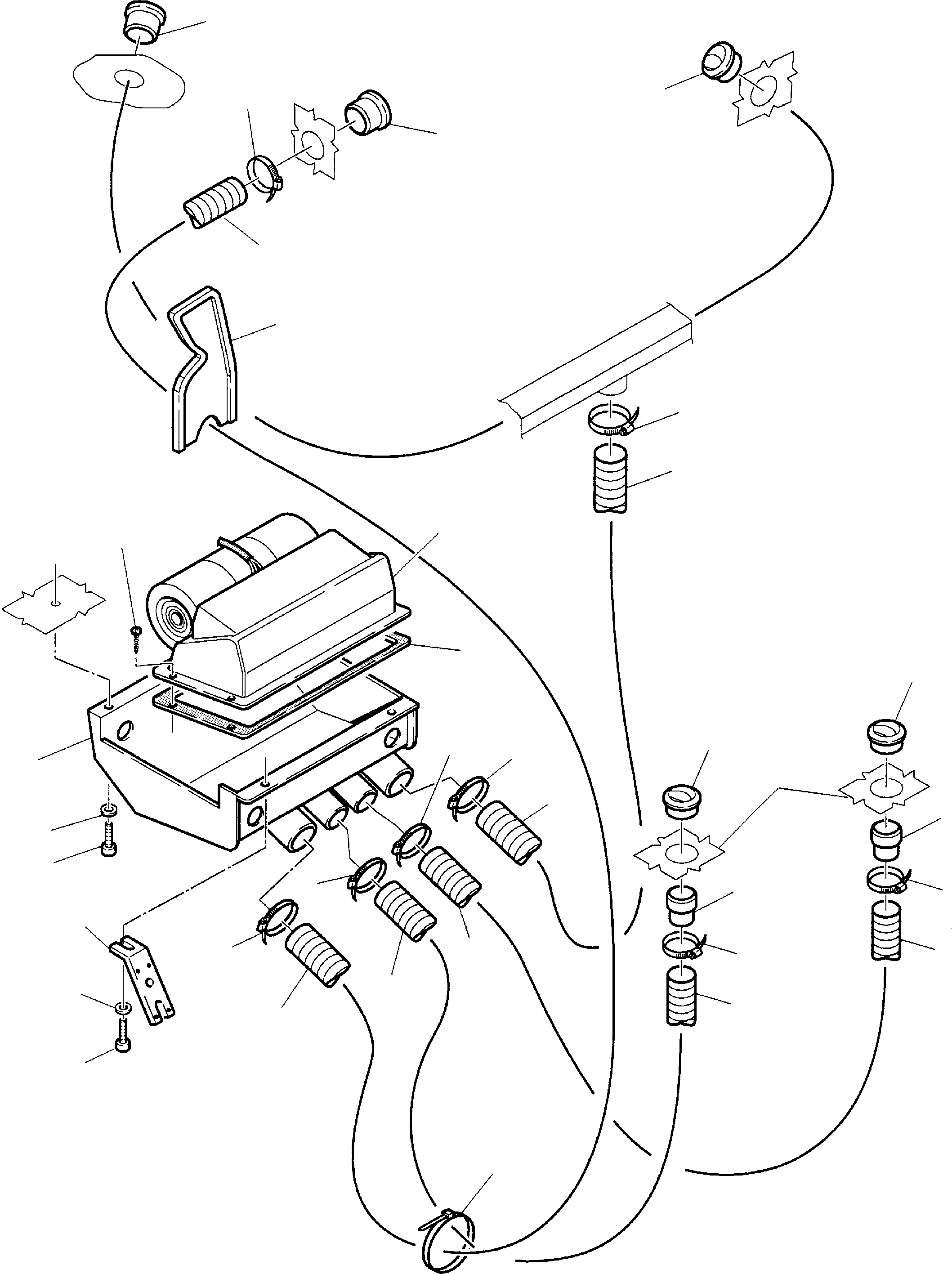 Backhoeloaders Komatsu / WB140-2 S/N 140F10001-Up(wb140_2) / HEATING SYSTEM (1/2)(E-0250 : 5800)