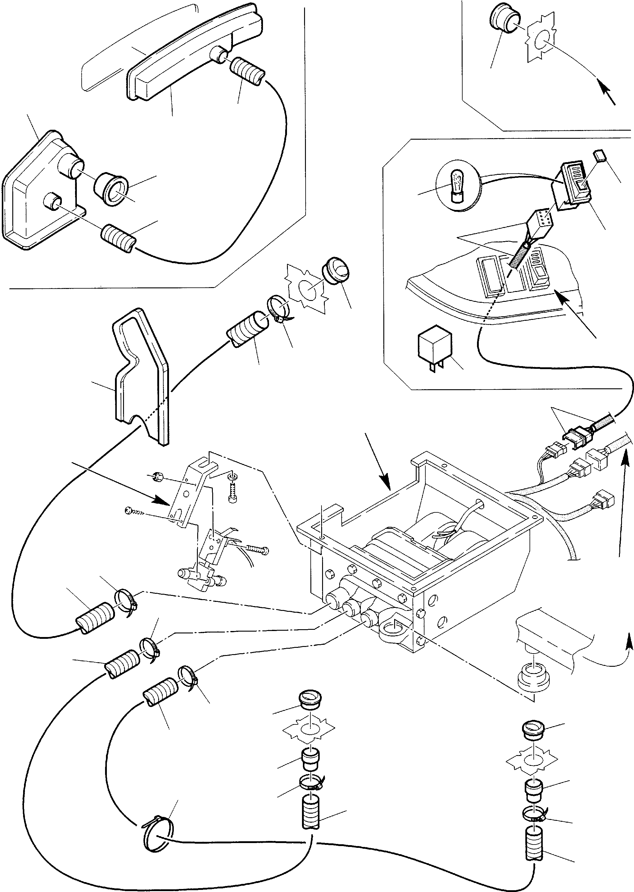 Backhoeloaders Komatsu / WB140-2 S/N 140F10001-Up(wb140_2) / CABIN AIR BLENDING SYSTEM (2/2)(E-0300 : 5910)