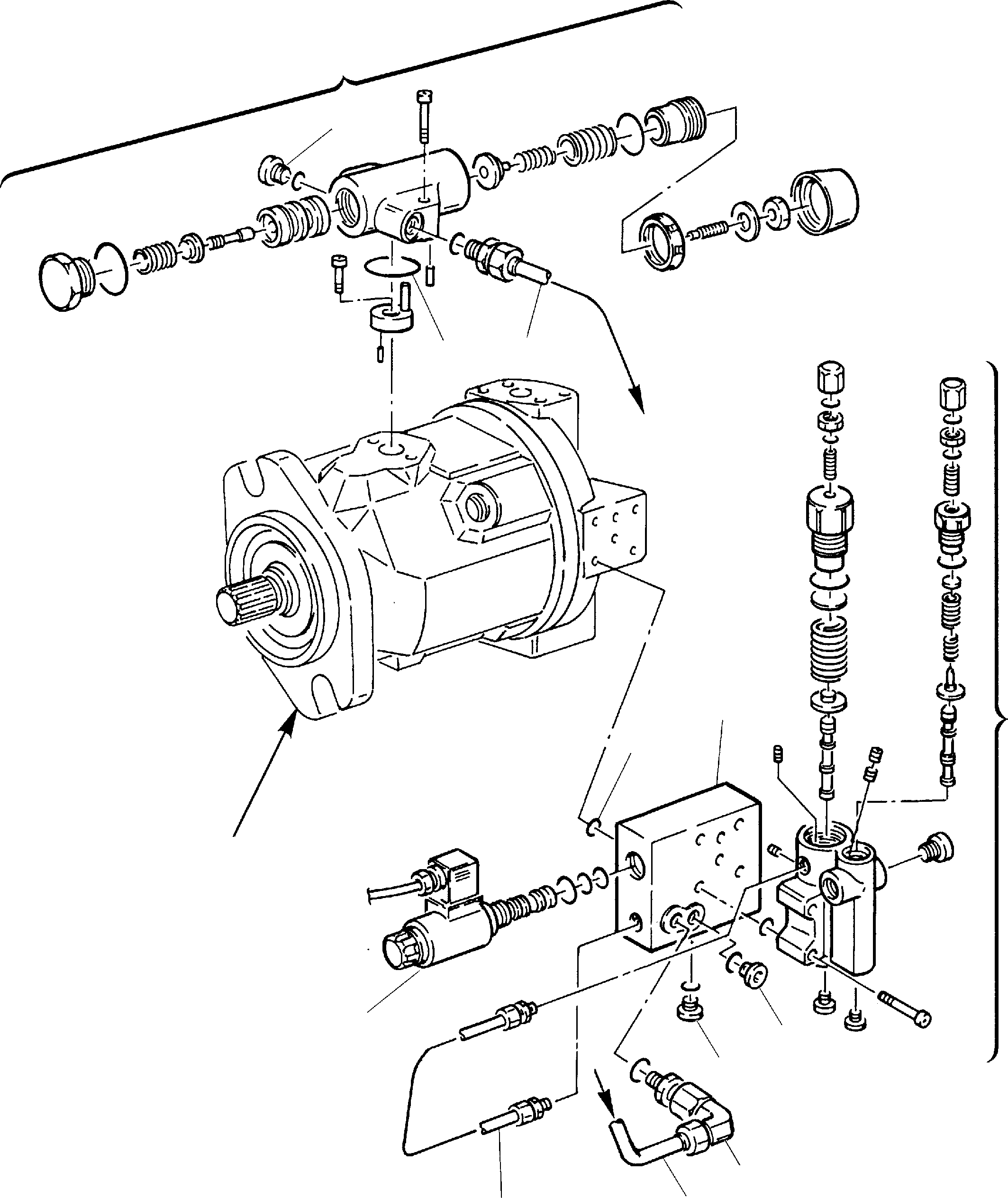 Backhoeloaders Komatsu / WB140-2 S/N 140F10001-Up(wb140_2) / HYDRAULIC PUMP (2/2)(F-0040 : 6110)