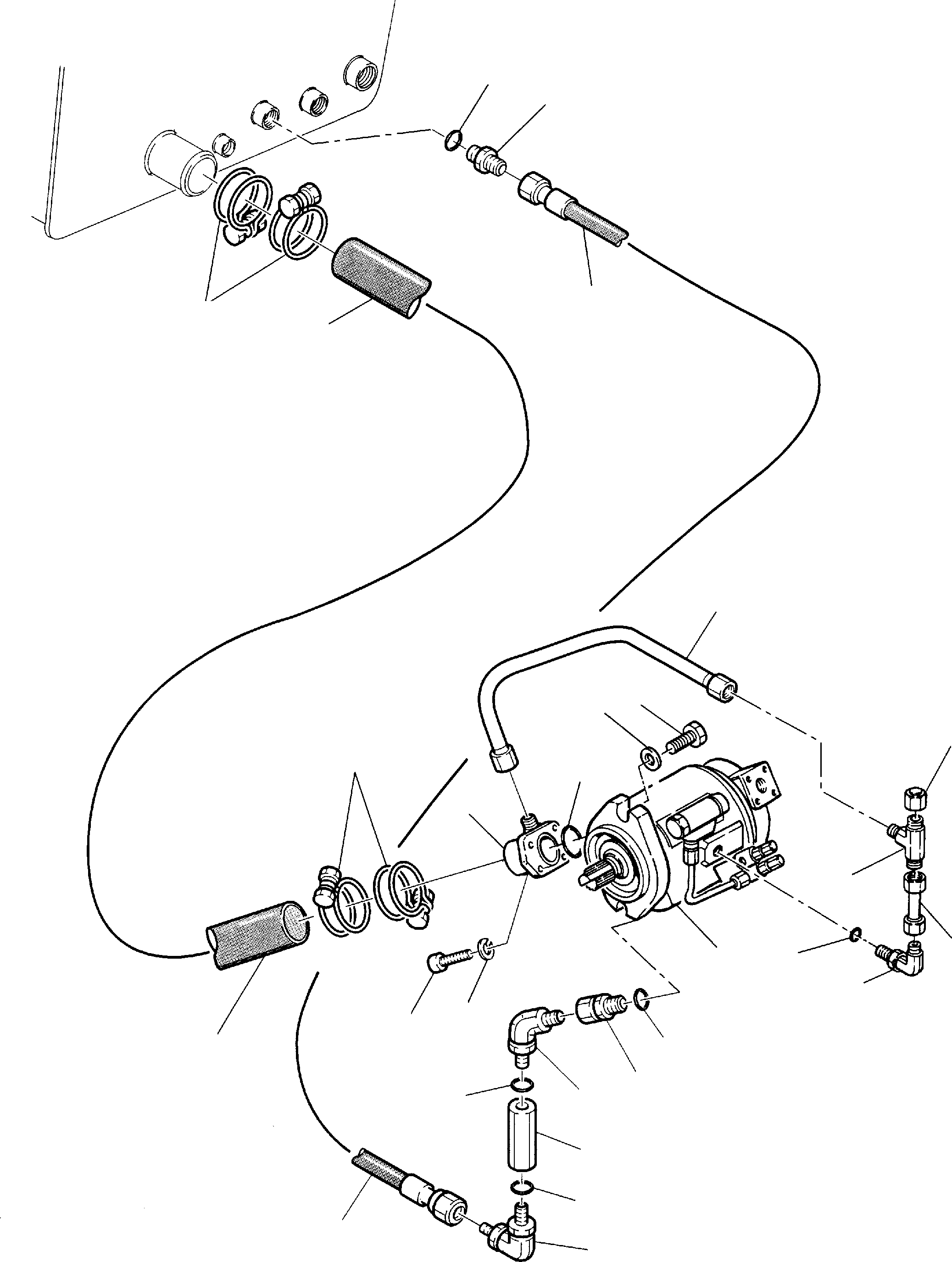 Backhoeloaders Komatsu / WB140-2 S/N 140F10001-Up(wb140_2) / HYDRAULIC PIPING (SUCTION)(F-0270 : 6500)