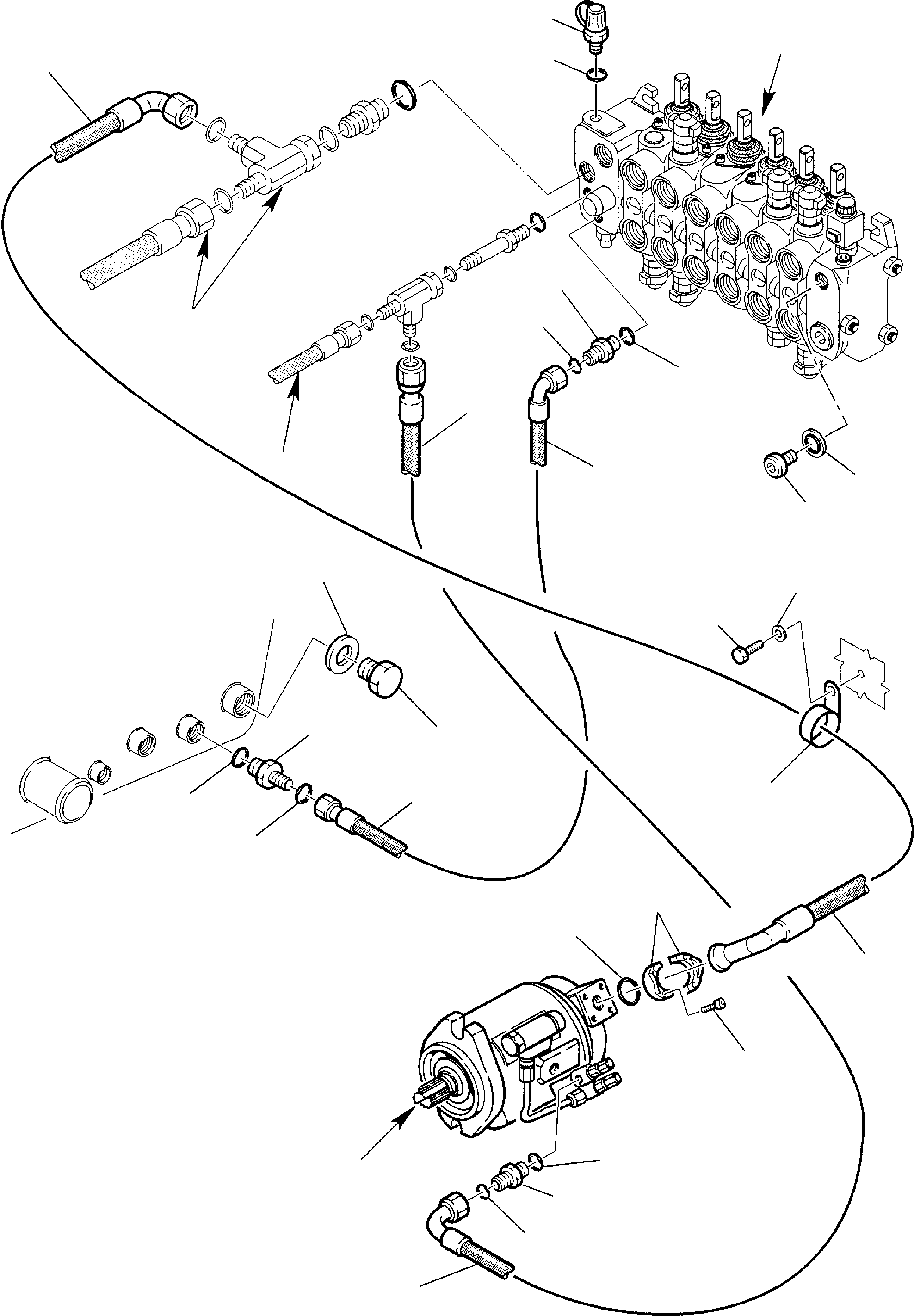 Backhoeloaders Komatsu / WB140-2 S/N 140F10001-Up(wb140_2) / HYDRAULIC PIPING (DELIVERY LINE)(F-0280 : 6510)