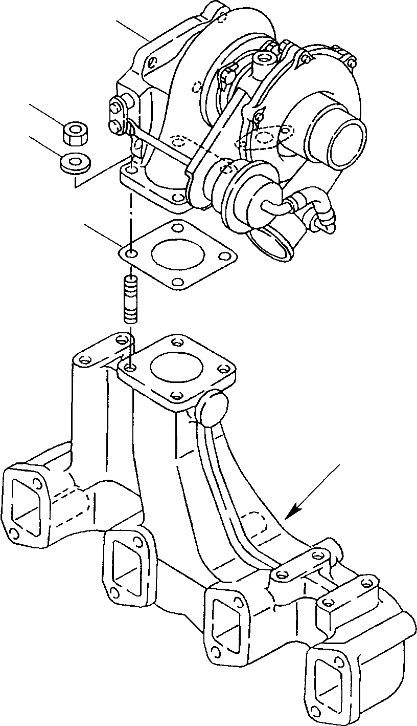 Backhoeloaders Komatsu / WB150PS-2 S/N 150F50001-Up(wb150_ps) / TURBOCHARGER(A-0040 : 0131)