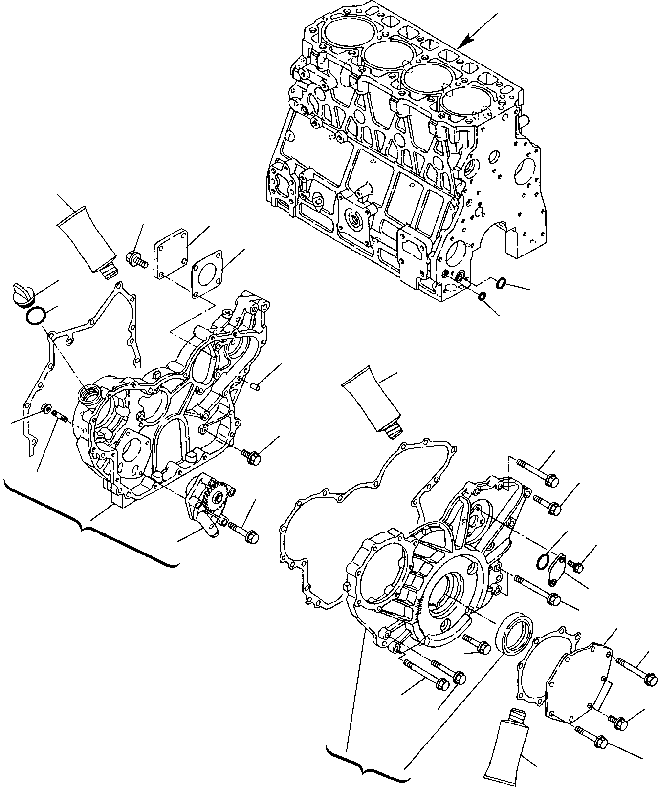 Backhoeloaders Komatsu / WB150PS-2 S/N 150F50001-Up(wb150_ps) / GEAR HOUSING(A-0060 : 0211)