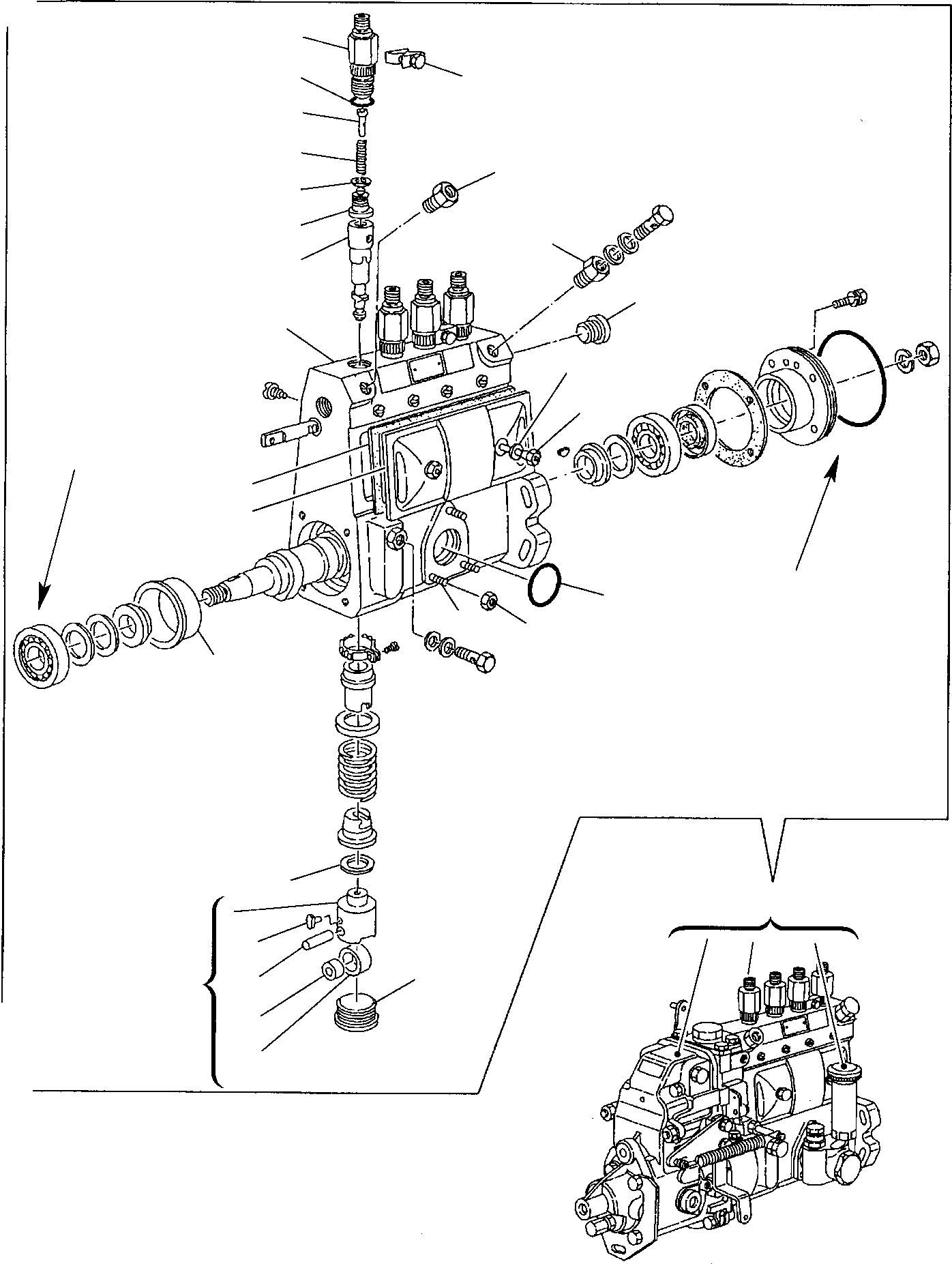 Backhoeloaders Komatsu / WB150PS-2 S/N 150F50001-Up(wb150_ps) / FUEL INJECTION PUMP (1/2)(A-0170 : 0431)