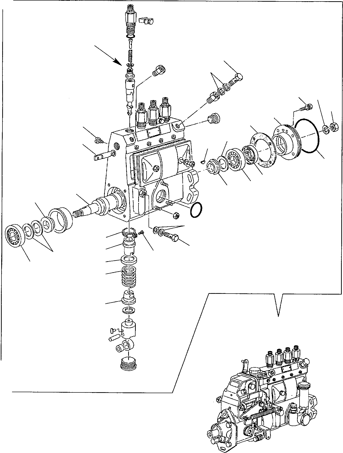 Backhoeloaders Komatsu / WB150PS-2 S/N 150F50001-Up(wb150_ps) / FUEL INJECTION PUMP (2/2)(A-0180 : 0441)