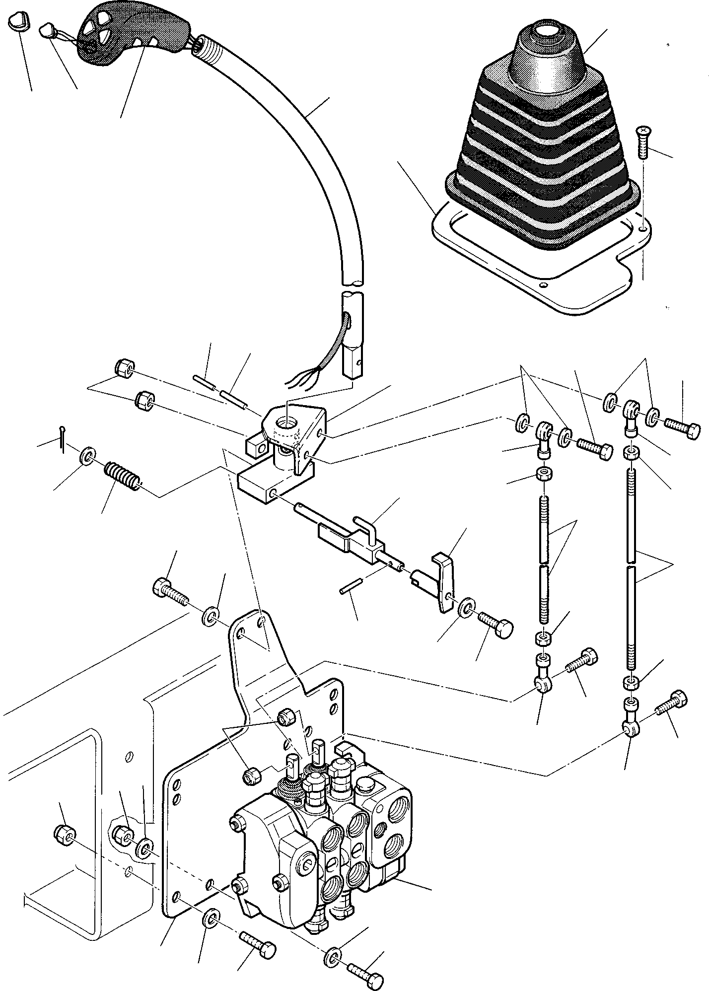 Backhoeloaders Komatsu / WB150PS-2 S/N 150F50001-Up(wb150_ps) / SHOVEL CONTROL LEVER(D-0040 : 4200)