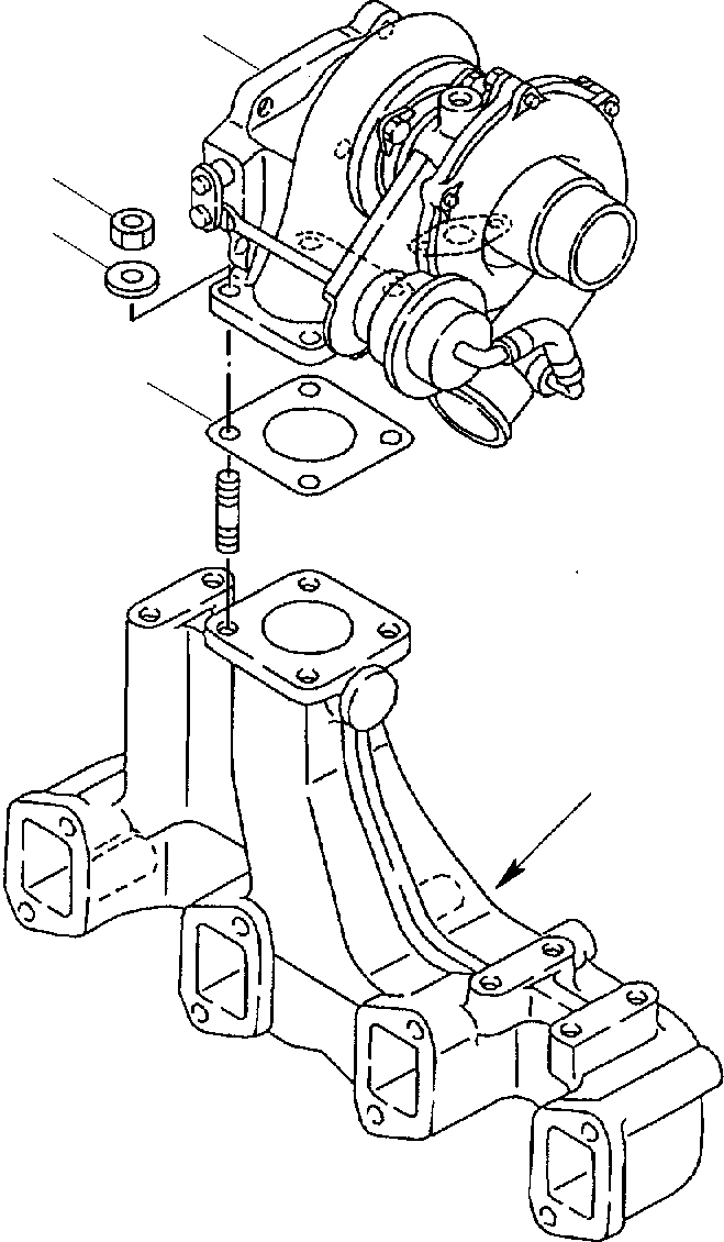 Backhoeloaders Komatsu / WB150PS-2 S/N 150F50020-Up(wb150psa) / TURBOCHARGER(A-0040 : 0131)
