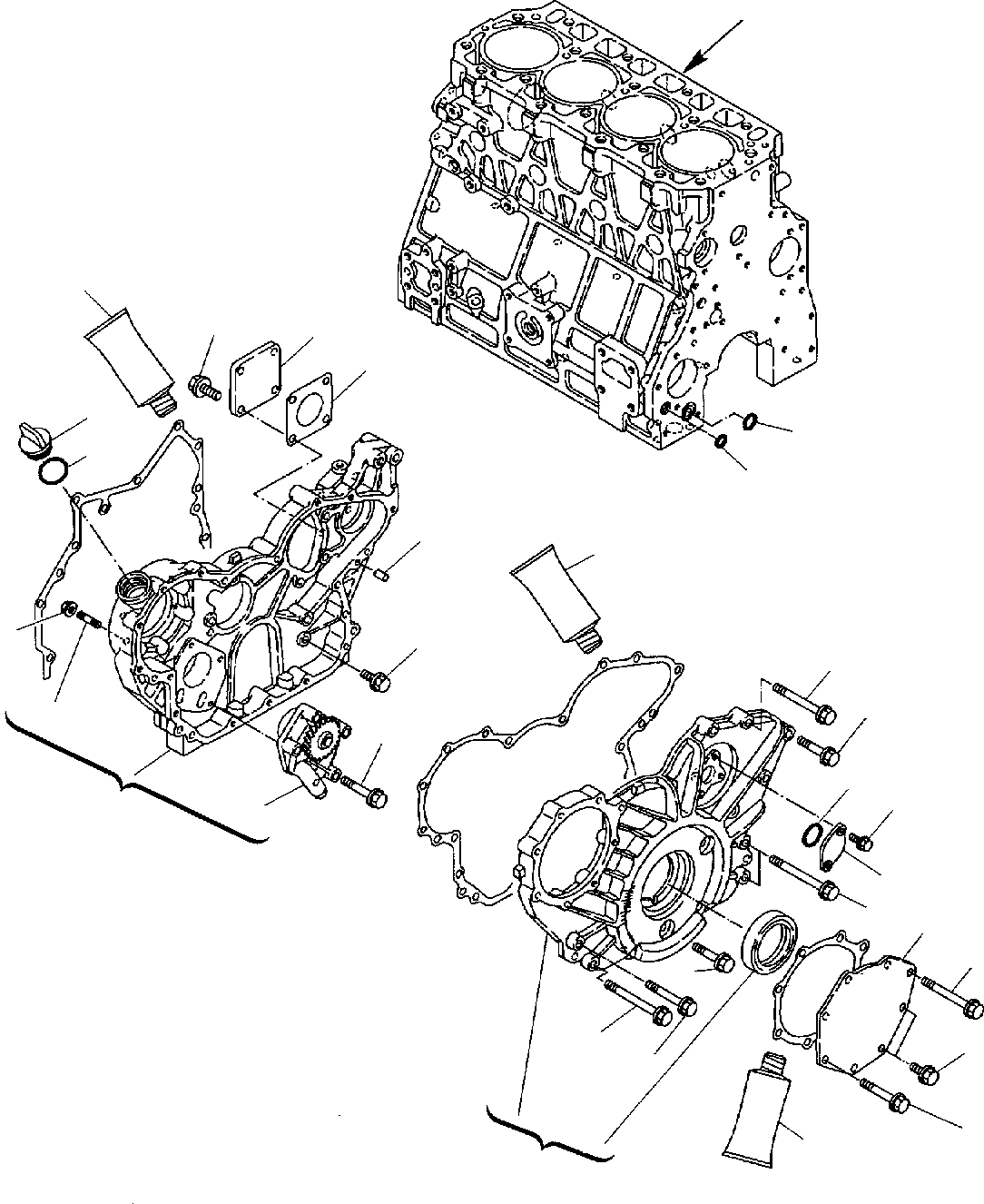 Backhoeloaders Komatsu / WB150PS-2 S/N 150F50020-Up(wb150psa) / GEAR HOUSING(A-0060 : 0211)