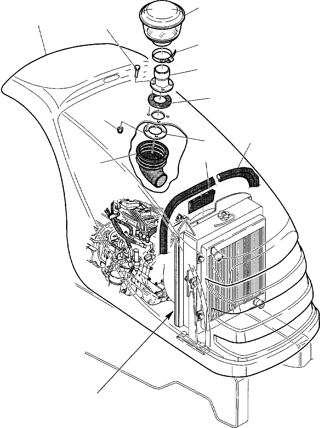Backhoeloaders Komatsu / WB150PS-2 S/N 150F50020-Up(wb150psa) / PREFILTER (OPTIONAL)(B-0070 : 1240)