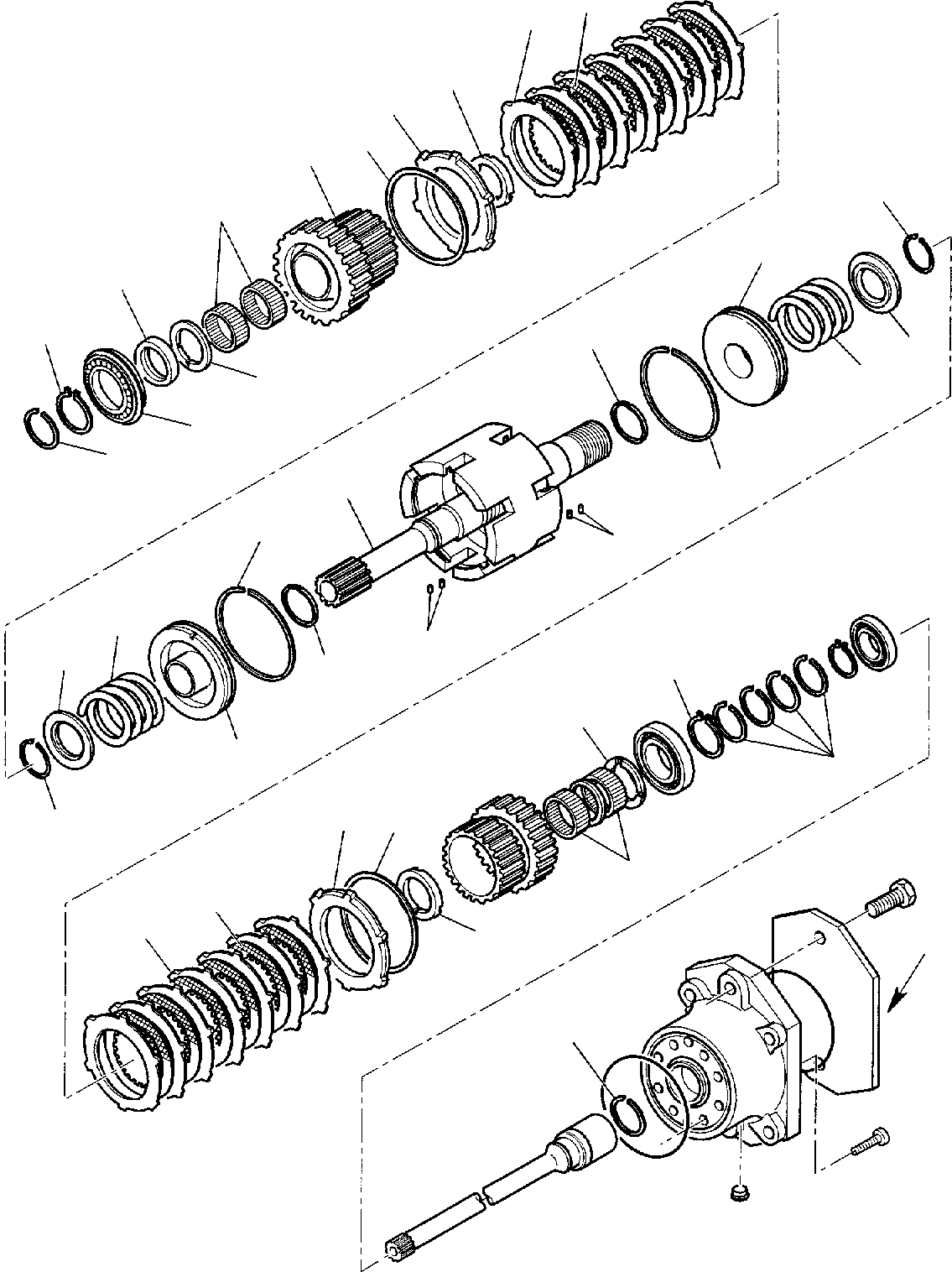 Backhoeloaders Komatsu / WB150PS-2 S/N 150F50020-Up(wb150psa) / TRANSMISSION (2/13)(C-0060 : 3225)
