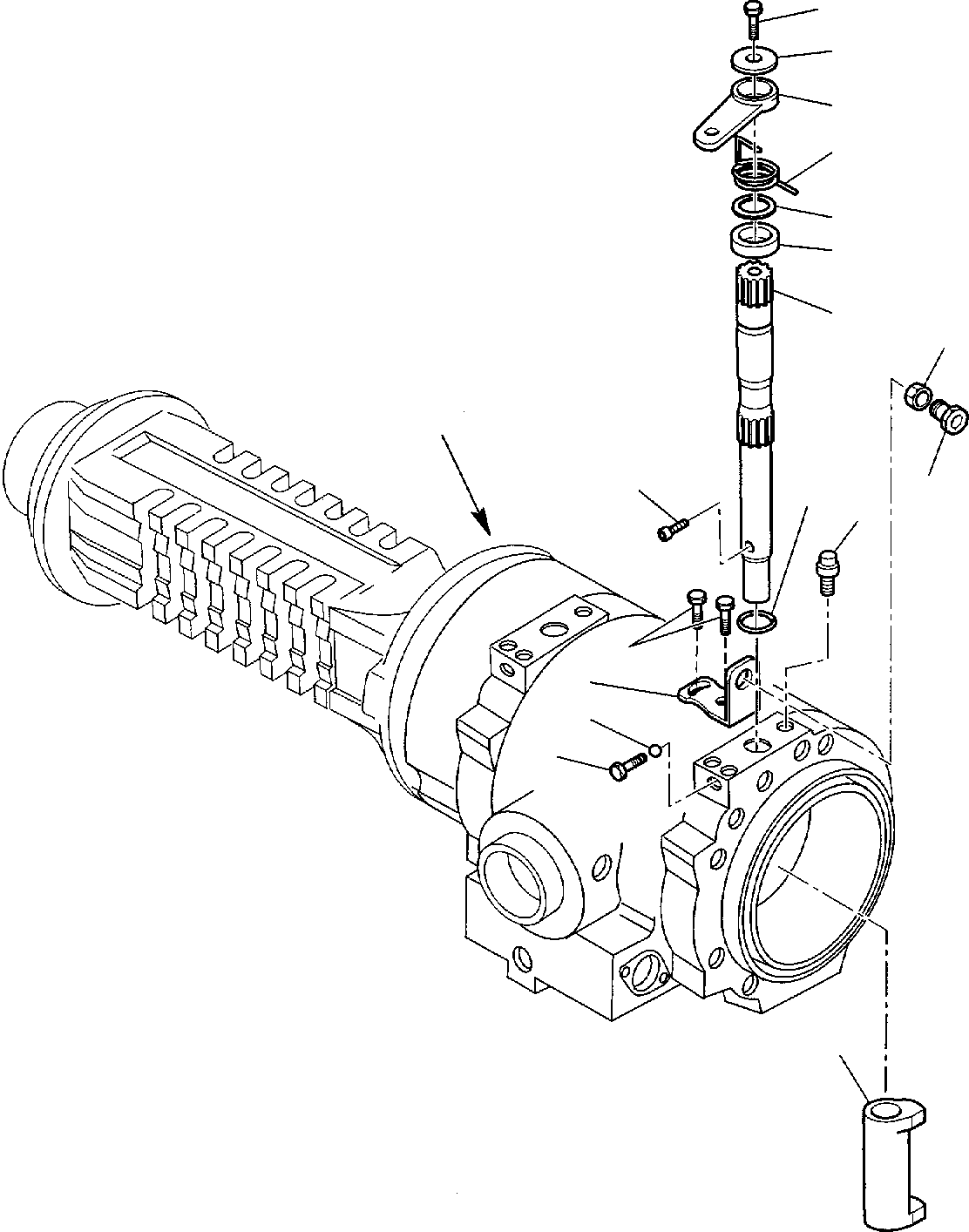 Backhoeloaders Komatsu / WB150PS-2 S/N 150F50020-Up(wb150psa) / REAR AXLE (6/8)(C-0290 : 3475)