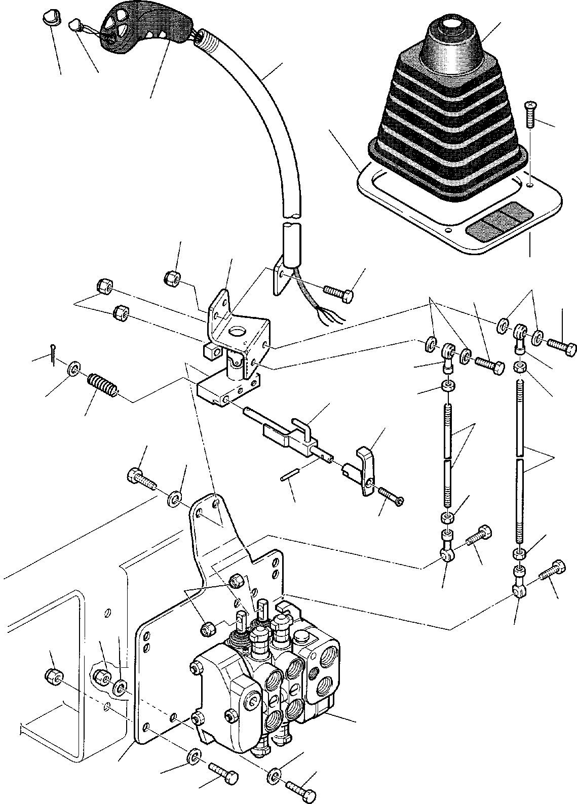 Backhoeloaders Komatsu / WB150PS-2 S/N 150F50020-Up(wb150psa) / SHOVEL CONTROL LEVER (BUCKET 4 IN 1)(D-0050 : 4210)