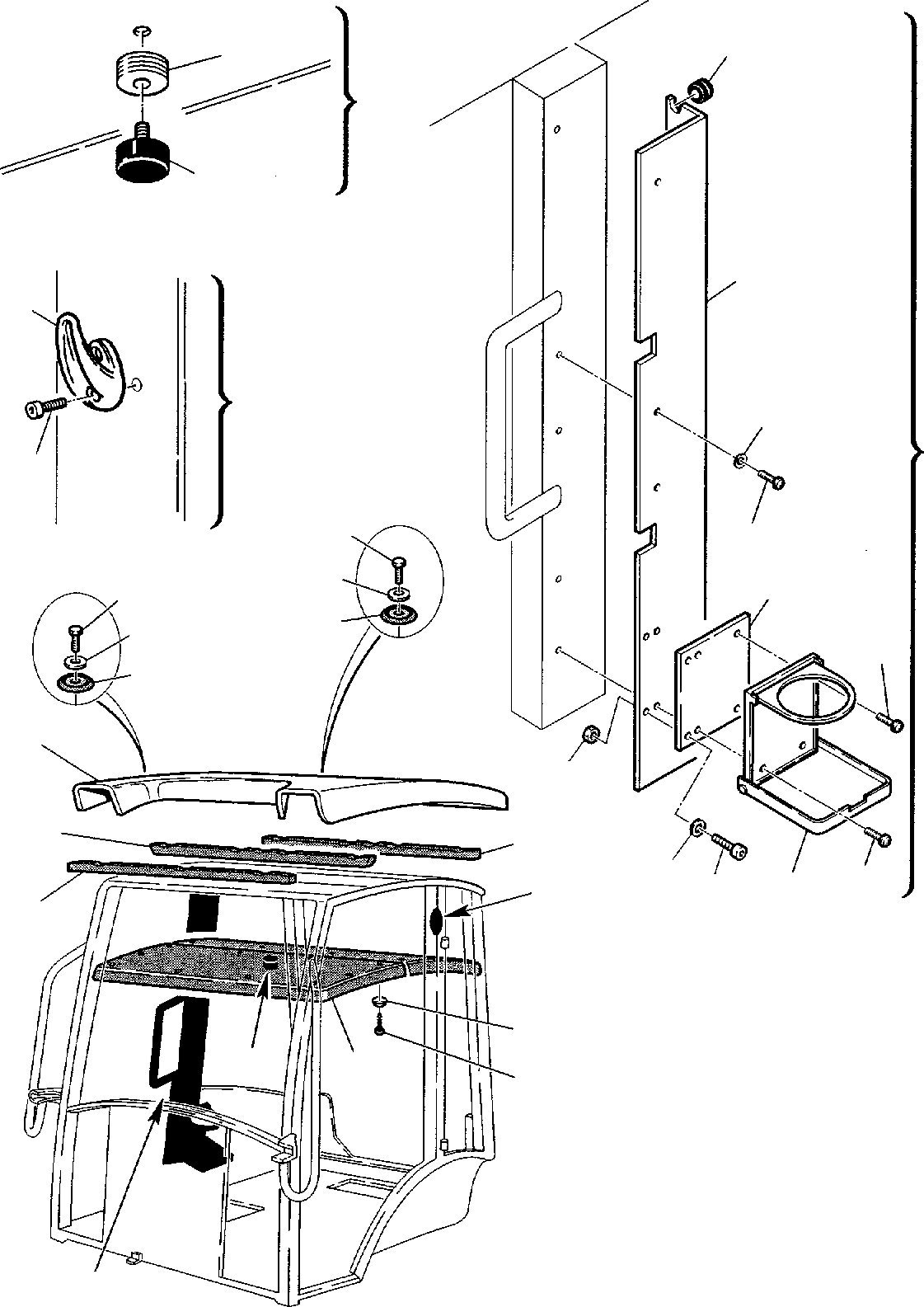 Backhoeloaders Komatsu / WB150PS-2 S/N 150F50020-Up(wb150psa) / CABIN (8/11)(E-0130 : 5207)