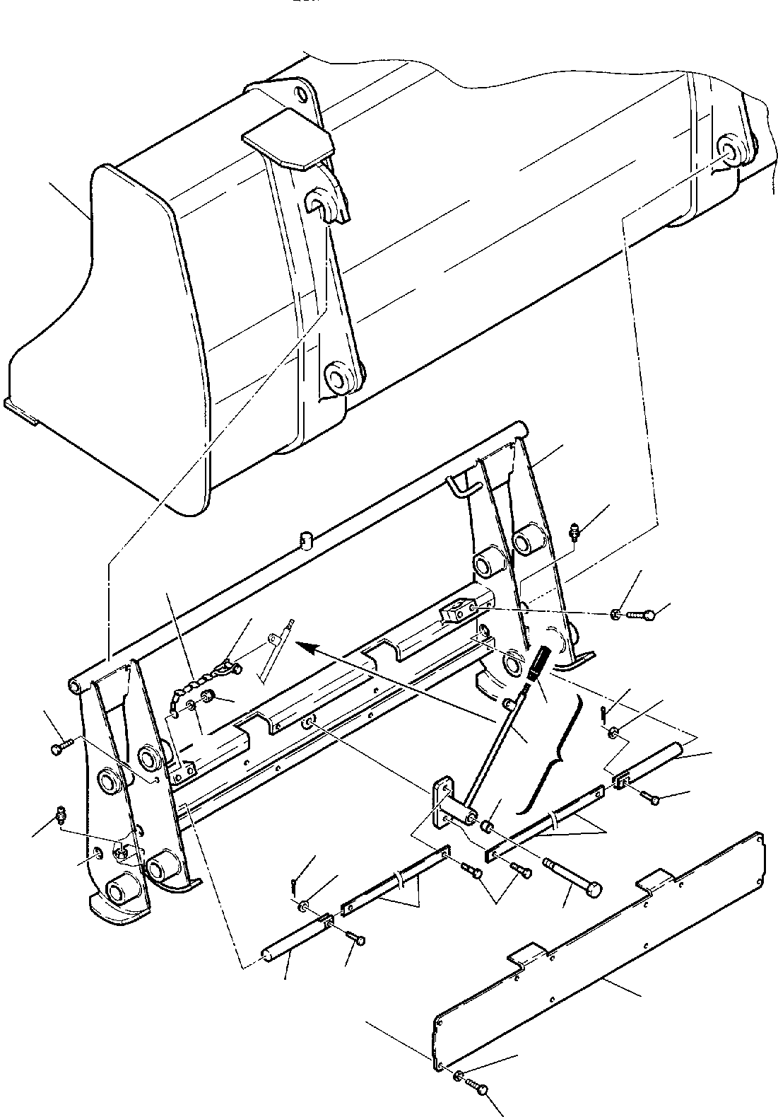 Backhoeloaders Komatsu / WB150PS-2 S/N 150F50020-Up(wb150psa) / QUICK MECHANICAL COUPLING FOR BUCKET (OPTIONAL)(G-0110 : 7050)