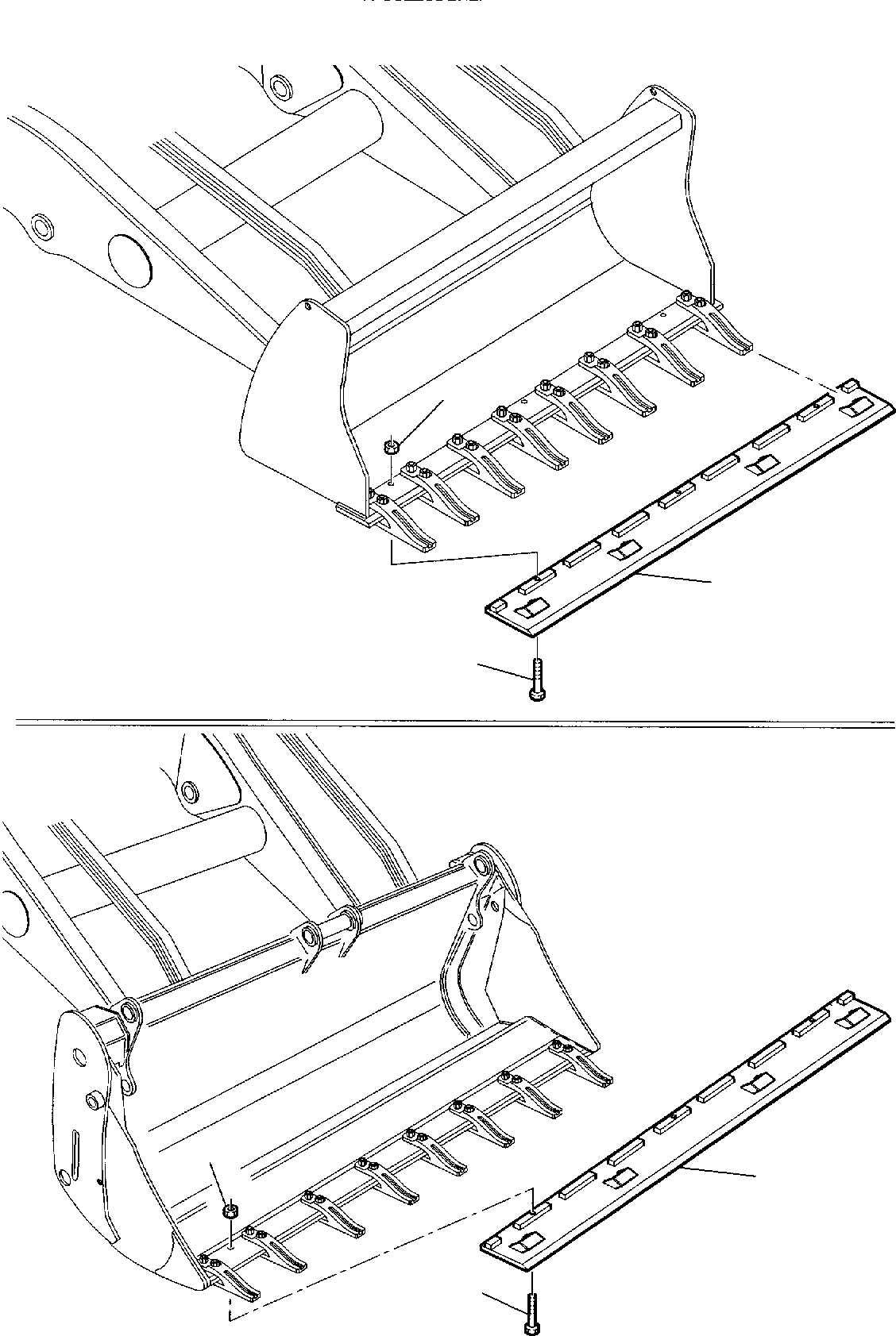 Backhoeloaders Komatsu / WB150PS-2 S/N 150F50020-Up(wb150psa) / BLADE(G-0170 : 7210)