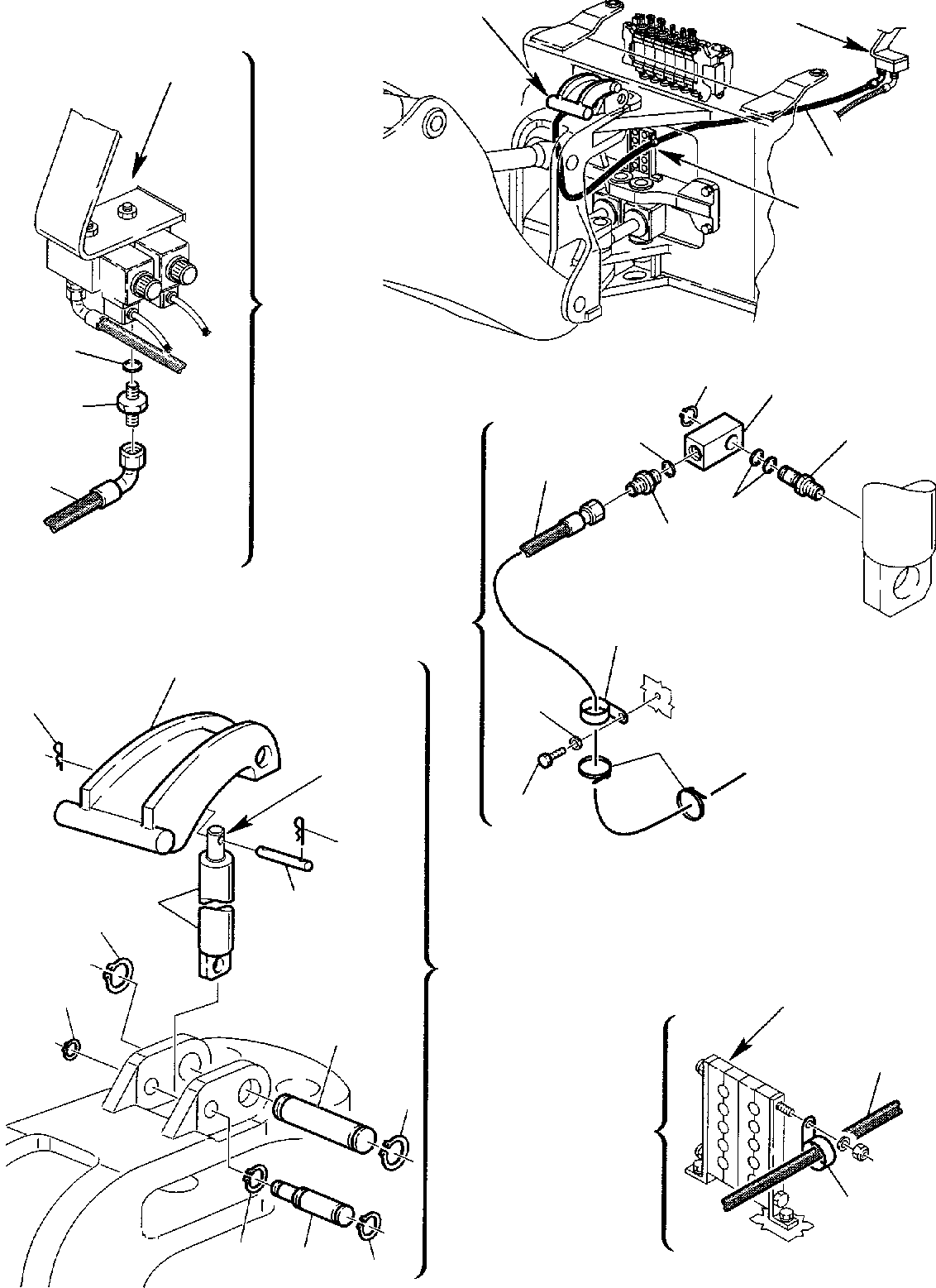 Backhoeloaders Komatsu / WB150PS-2 S/N 150F50020-Up(wb150psa) / BRACKET AND BOOM (2/2)(G-0190 : 7230)