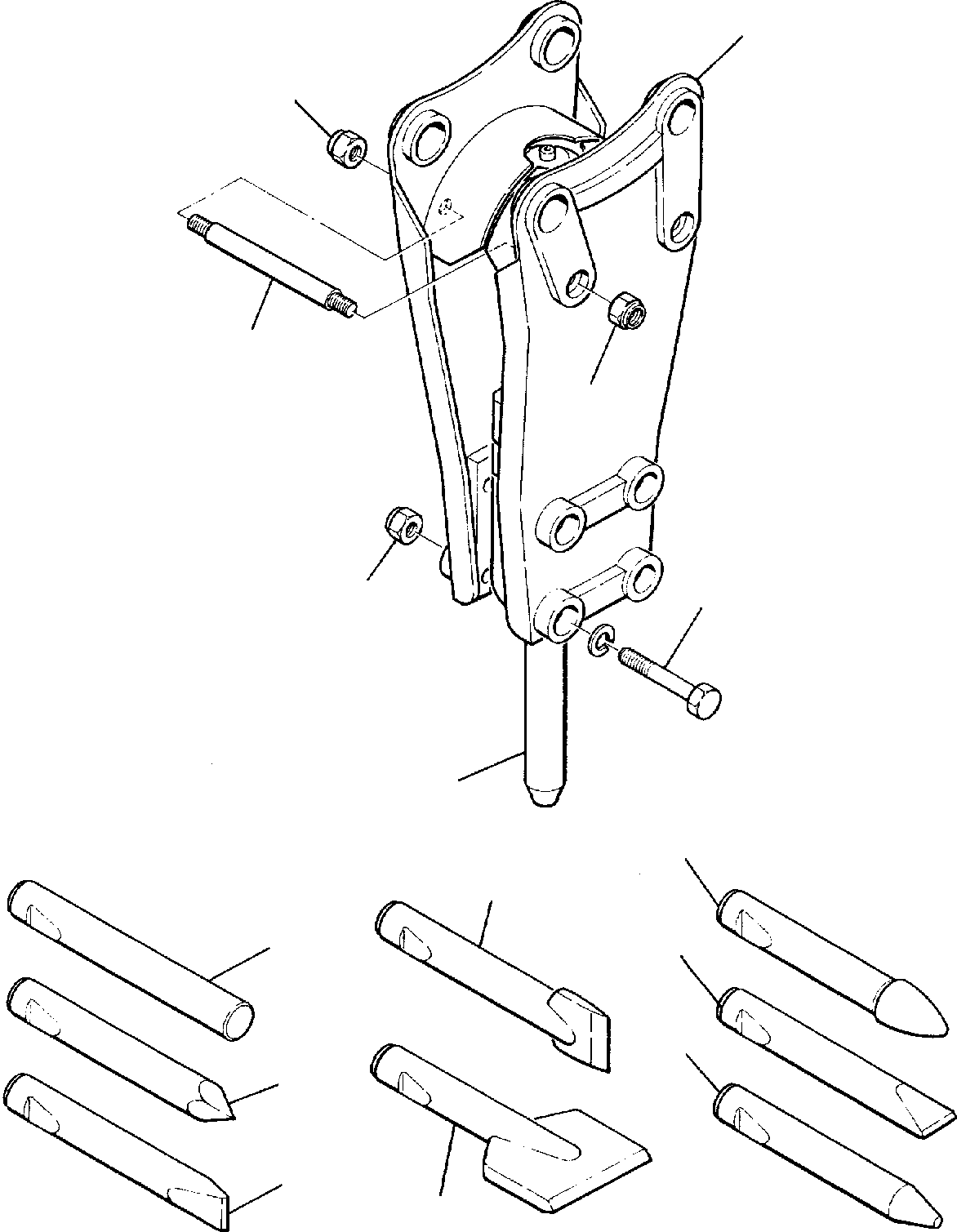 Backhoeloaders Komatsu / WB150PS-2 S/N 150F50020-Up(wb150psa) / HAMMER M50 (1/2)(G-0320 : 7800)