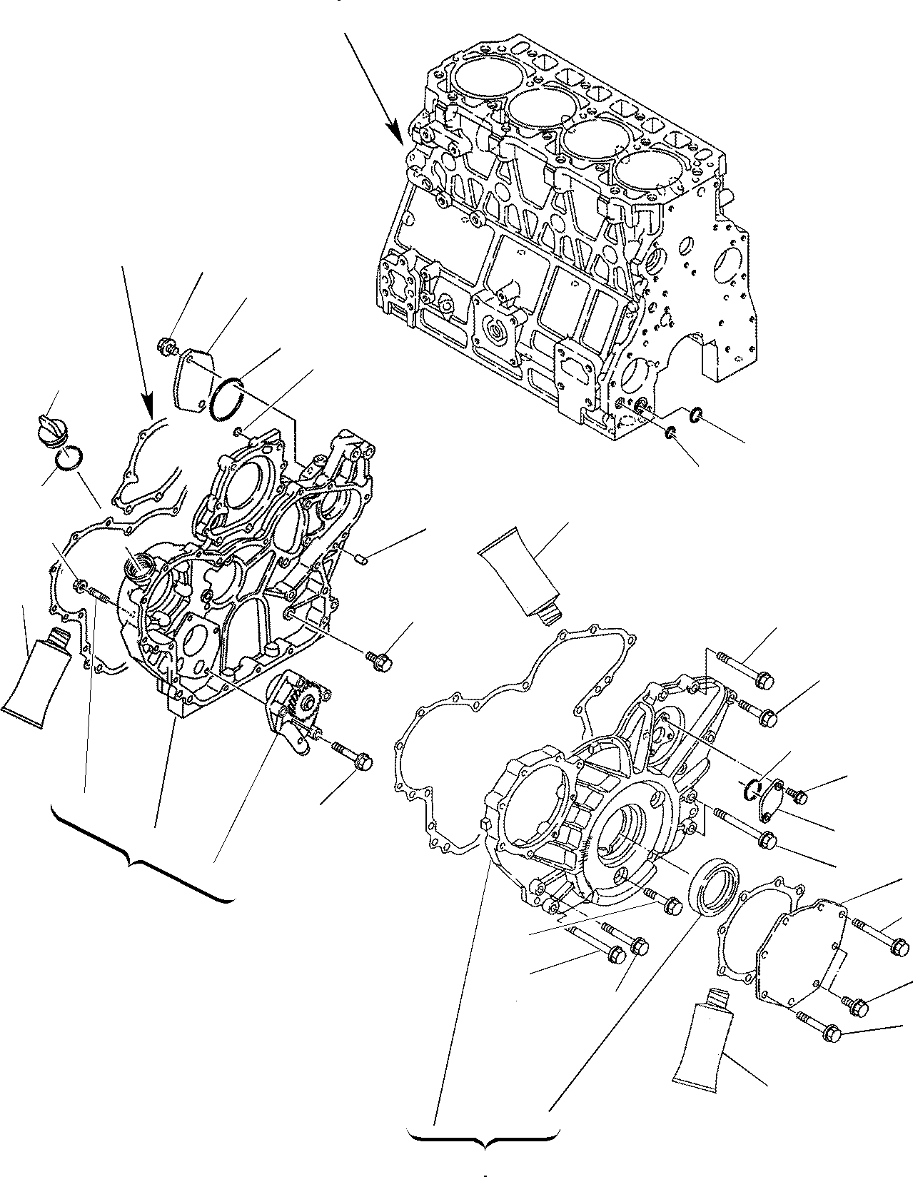 Backhoeloaders Komatsu / WB150WSC-2 S/N 150EF80001-Up(wb150wsc) / GEAR HOUSING(A-0060 : 0211)
