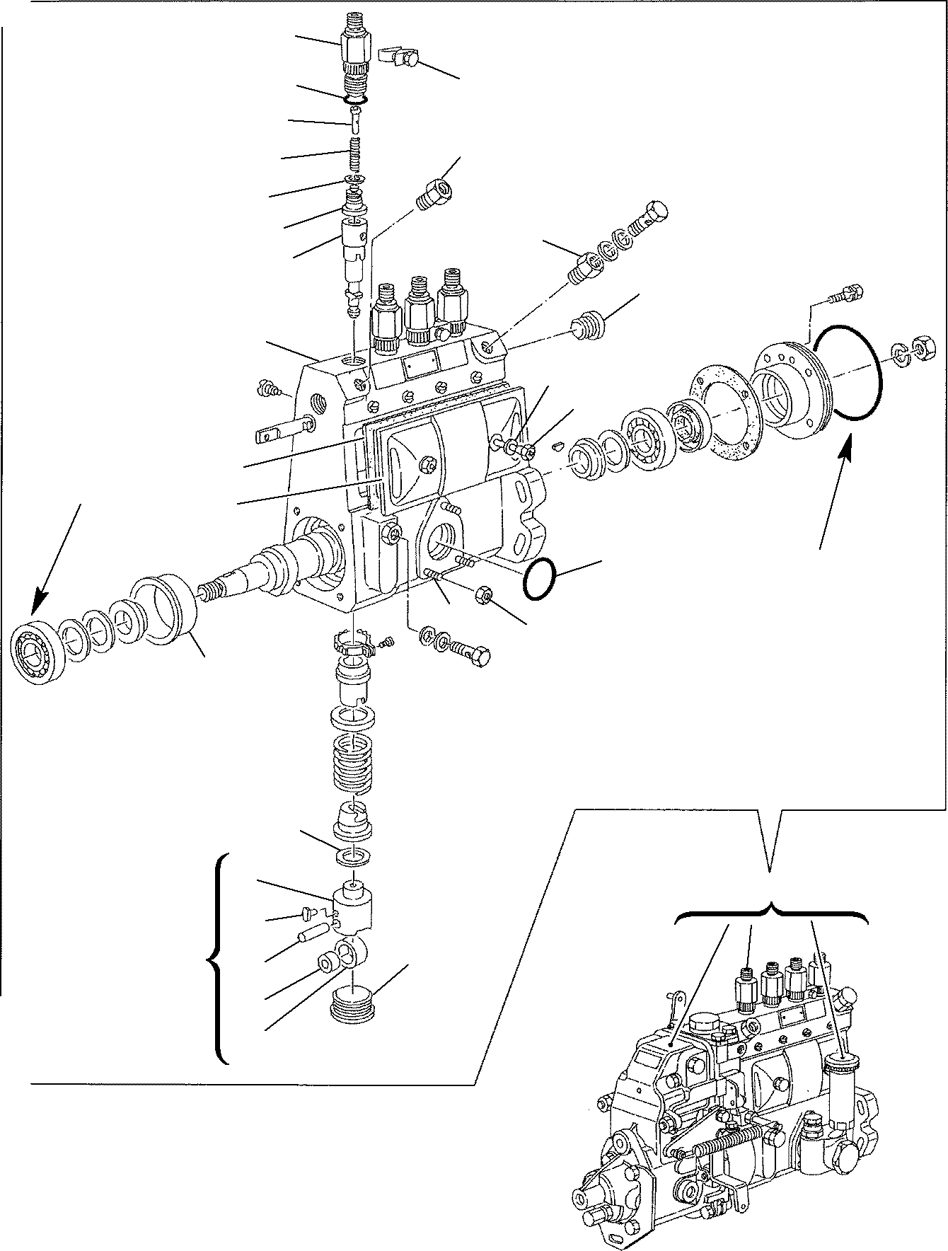 Backhoeloaders Komatsu / WB150WSC-2 S/N 150EF80001-Up(wb150wsc) / FUEL INJECTION PUMP (1/2)(A-0170 : 0431)
