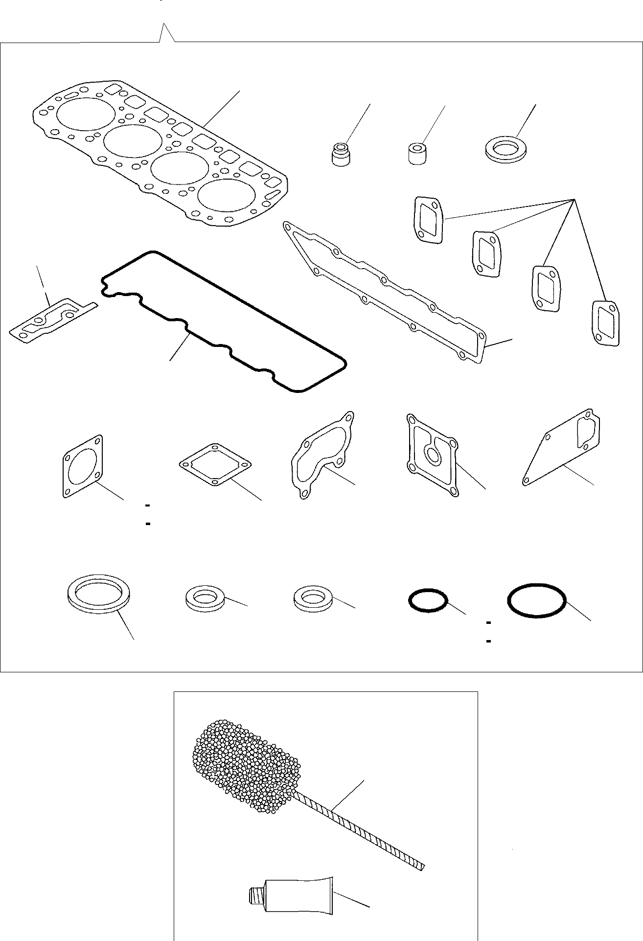 Backhoeloaders Komatsu / WB150WSC-2 S/N 150EF80001-Up(wb150wsc) / GASKET KIT(A-0250 : 0991)