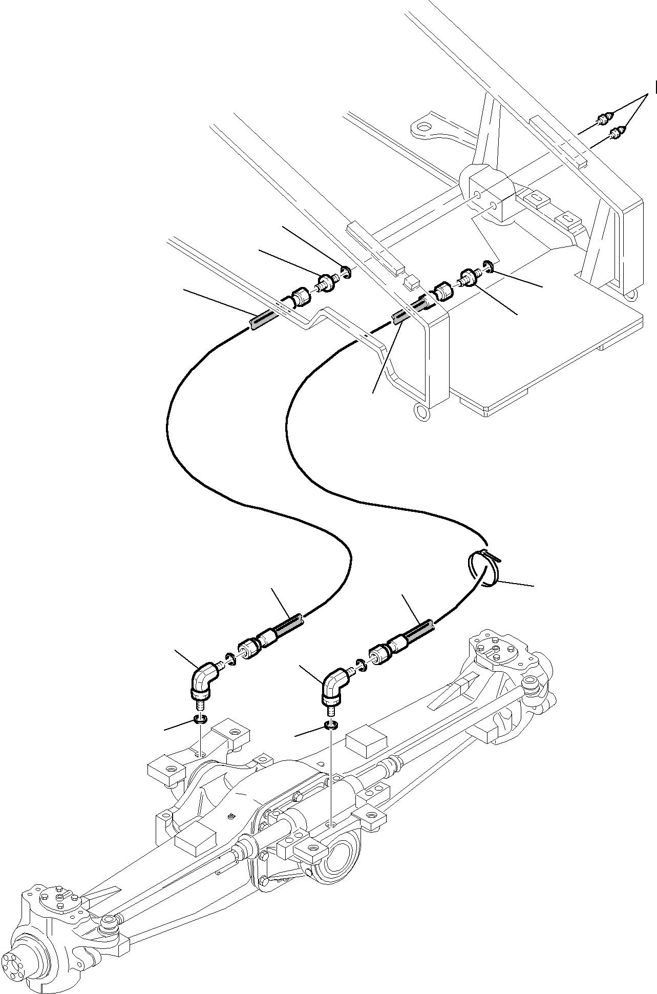 Backhoeloaders Komatsu / WB150WSC-2 S/N 150EF80001-Up(wb150wsc) / AXLE LUBRICATING PIPING(C-0040 : 3210)