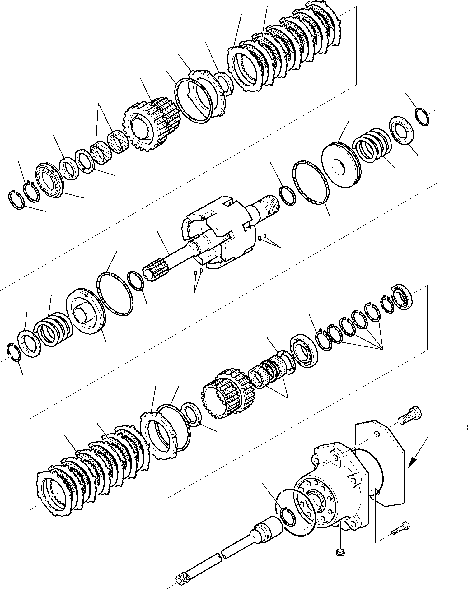 Backhoeloaders Komatsu / WB150WSC-2 S/N 150EF80001-Up(wb150wsc) / TRANSMISSION (2/13)(C-0060 : 3225)