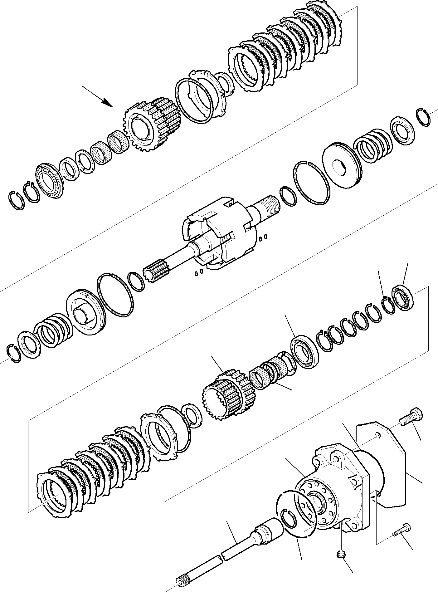 Backhoeloaders Komatsu / WB150WSC-2 S/N 150EF80001-Up(wb150wsc) / TRANSMISSION (3/13)(C-0070 : 3230)