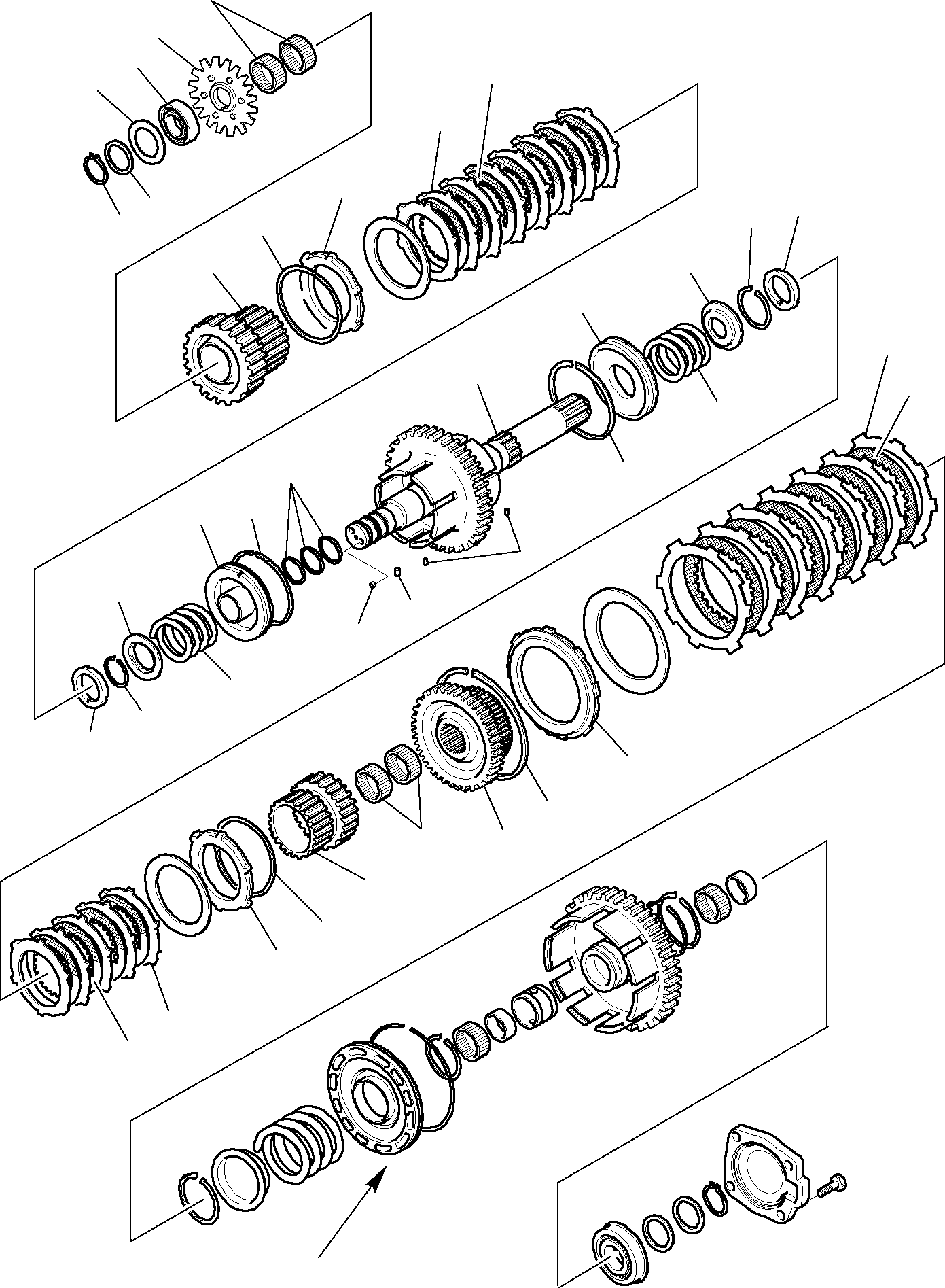 Backhoeloaders Komatsu / WB150WSC-2 S/N 150EF80001-Up(wb150wsc) / TRANSMISSION (6/13)(C-0100 : 3245)