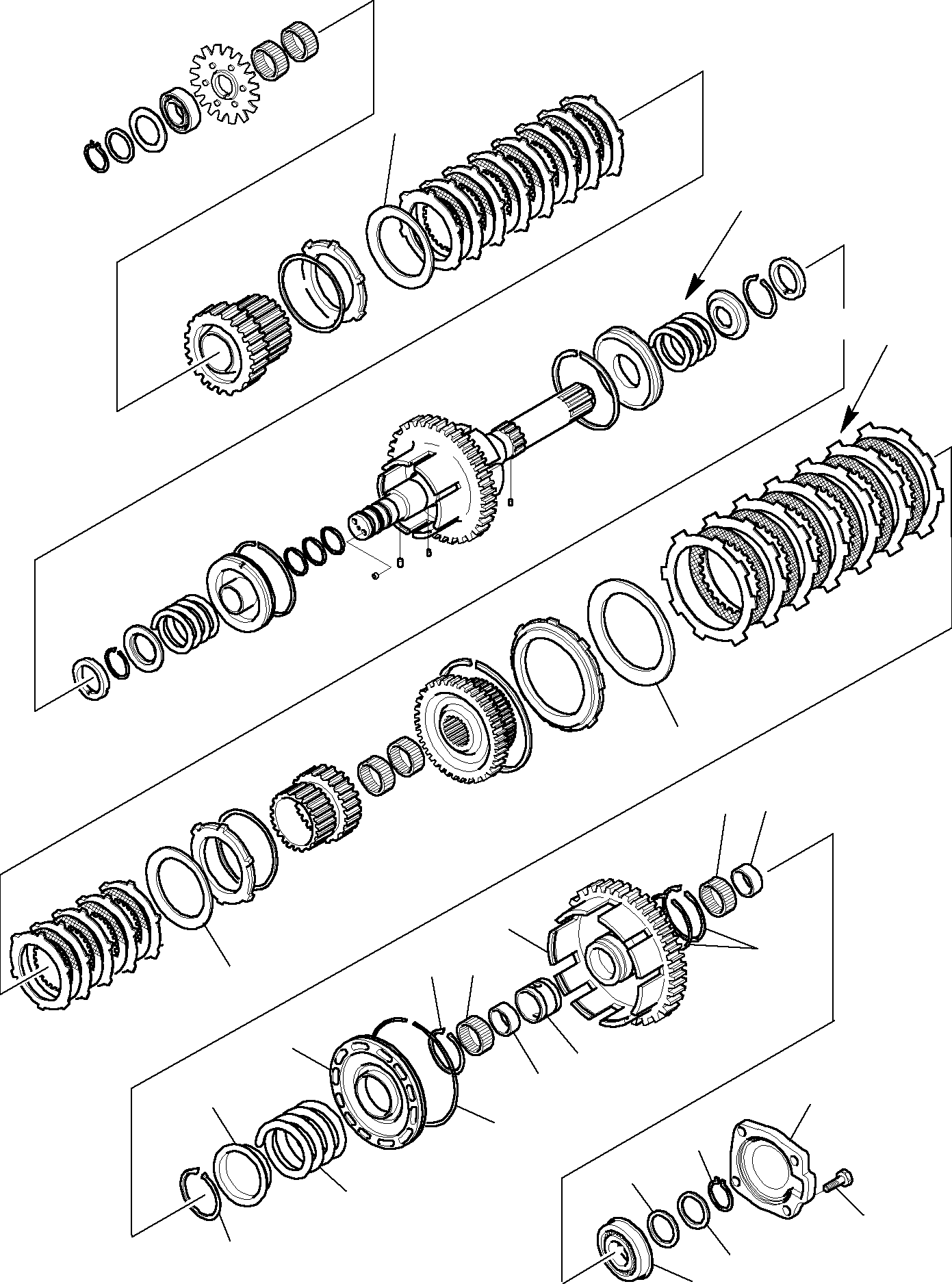 Backhoeloaders Komatsu / WB150WSC-2 S/N 150EF80001-Up(wb150wsc) / TRANSMISSION (7/13)(C-0110 : 3250)