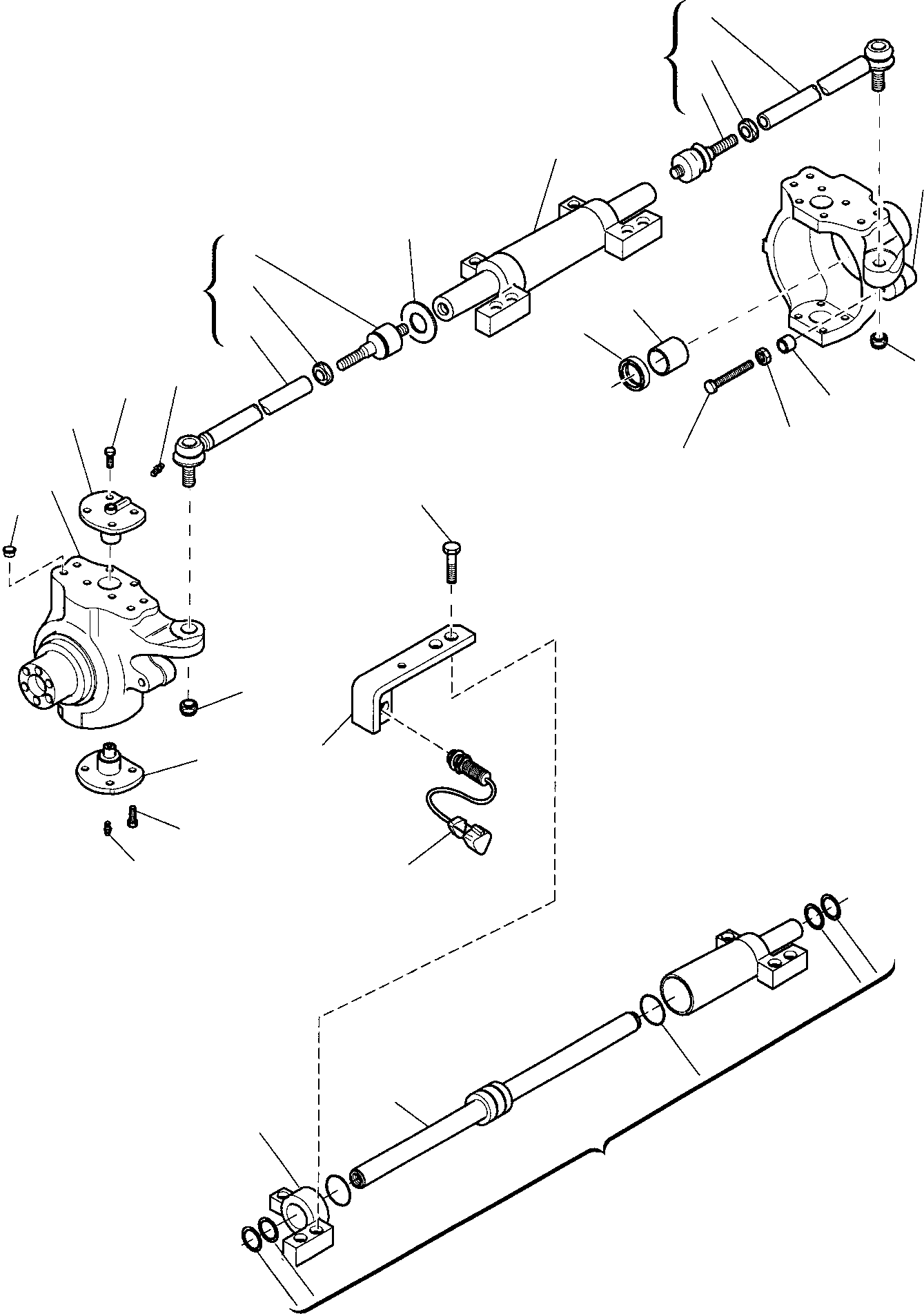 Backhoeloaders Komatsu / WB150WSC-2 S/N 150EF80001-Up(wb150wsc) / FRONT AXLE (2/7)(C-0190 : 3405)