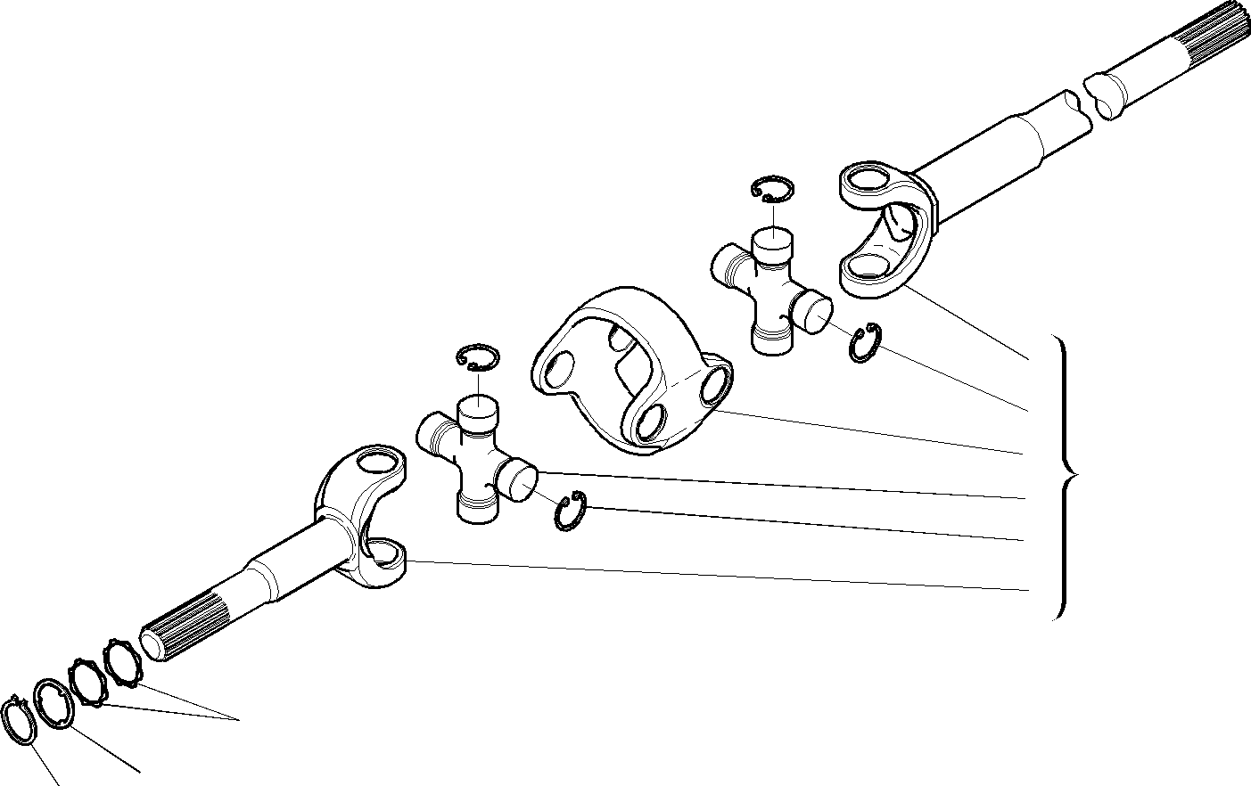 Backhoeloaders Komatsu / WB150WSC-2 S/N 150EF80001-Up(wb150wsc) / REAR AXLE (5/10)(C-0290 : 3470)