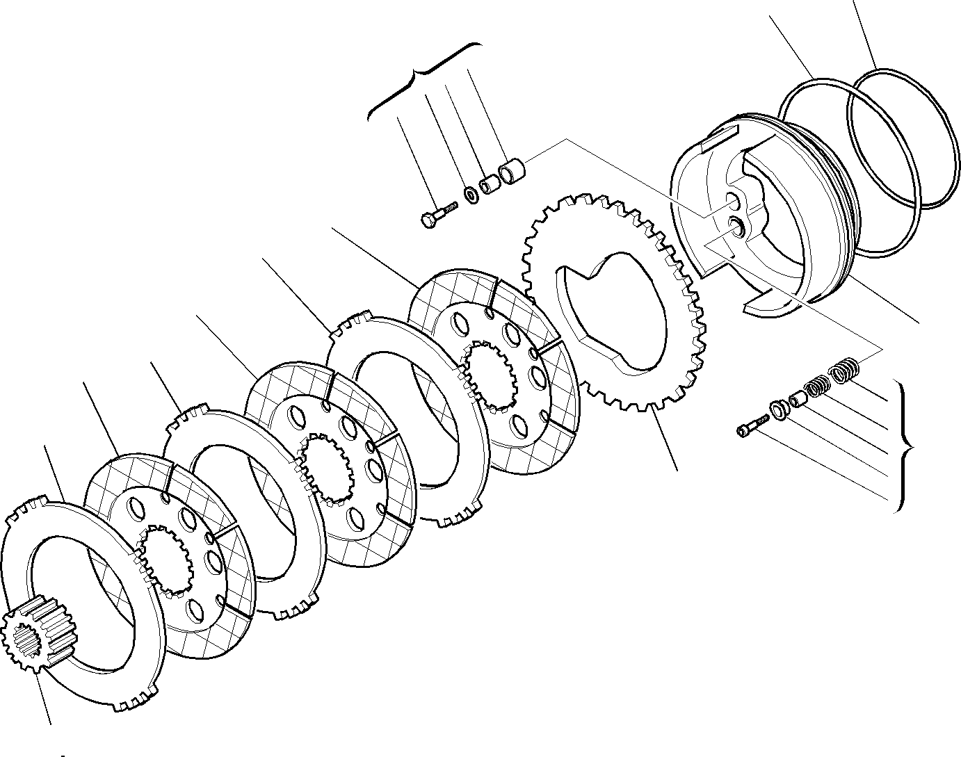 Backhoeloaders Komatsu / WB150WSC-2 S/N 150EF80001-Up(wb150wsc) / REAR AXLE (6/10)(C-0300 : 3475)