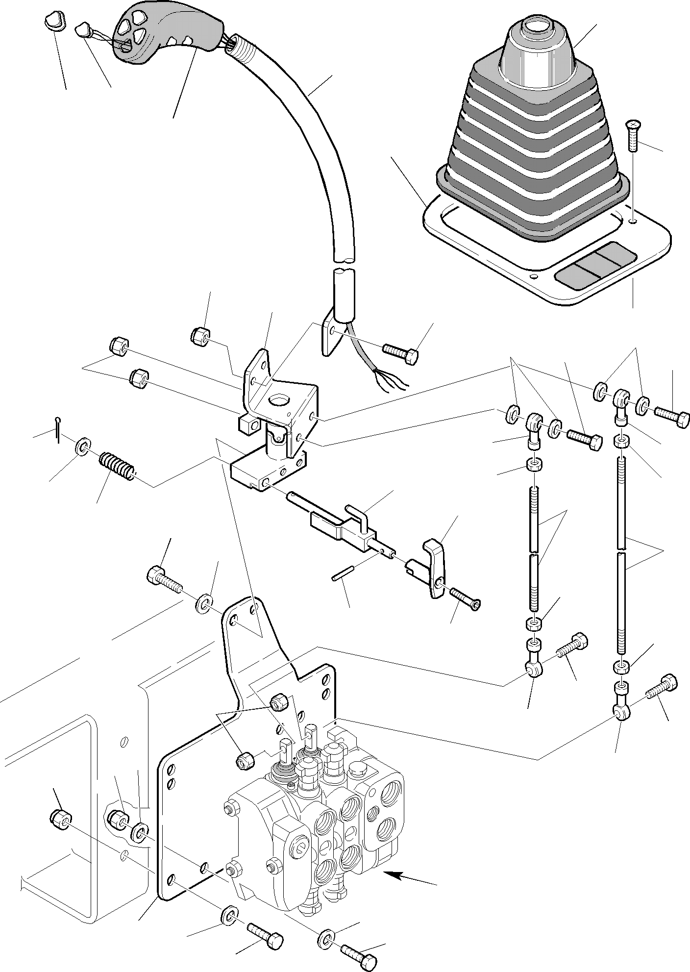 Backhoeloaders Komatsu / WB150WSC-2 S/N 150EF80001-Up(wb150wsc) / SHOVEL CONTROL LEVER(D-0040 : 4200)