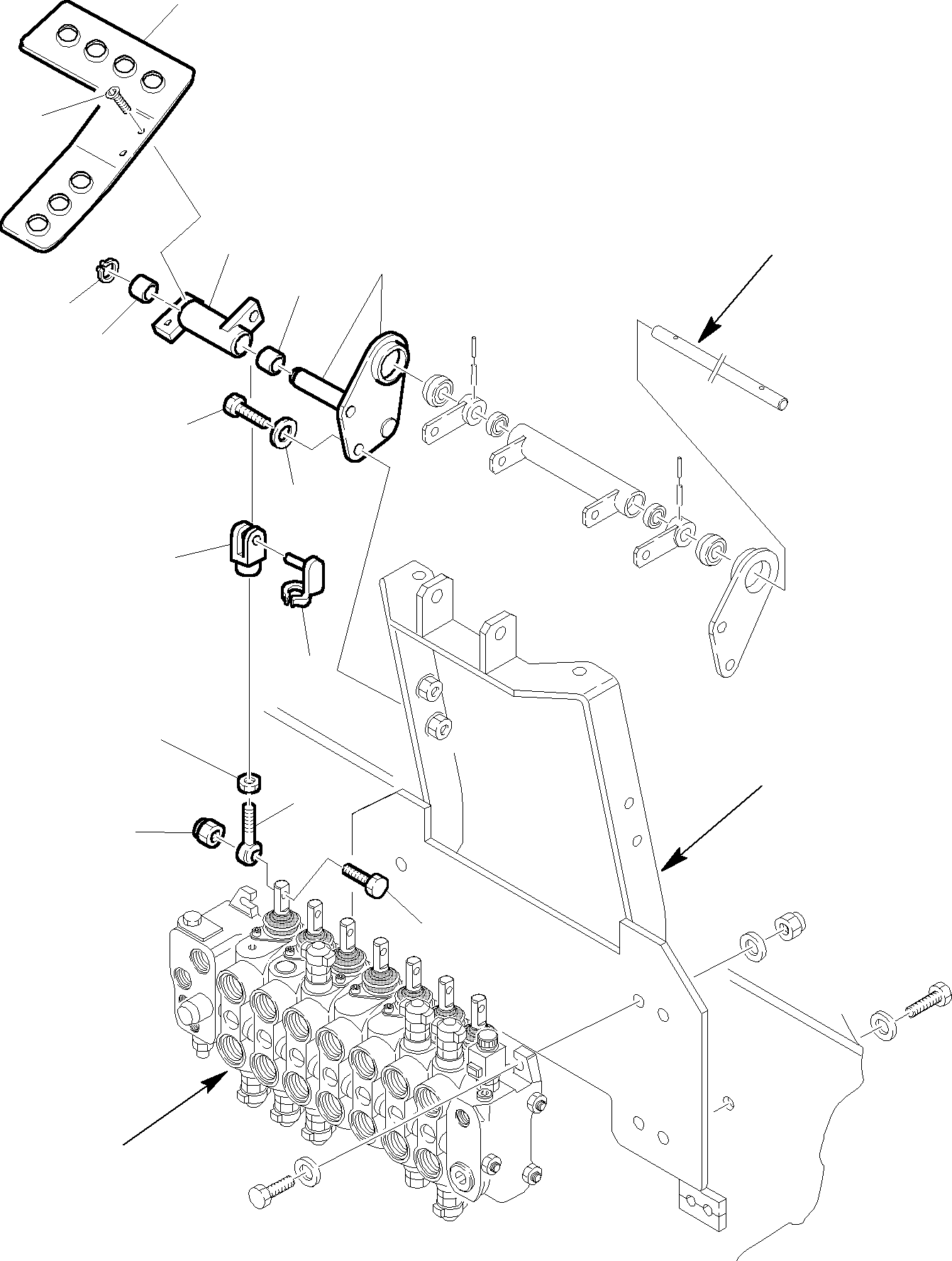 Backhoeloaders Komatsu / WB150WSC-2 S/N 150EF80001-Up(wb150wsc) / BACKHOE CONTROL PEDAL (LEFT SIDE) - KOMATSU LAYOUT CONTROL(D-0110 : 4510)