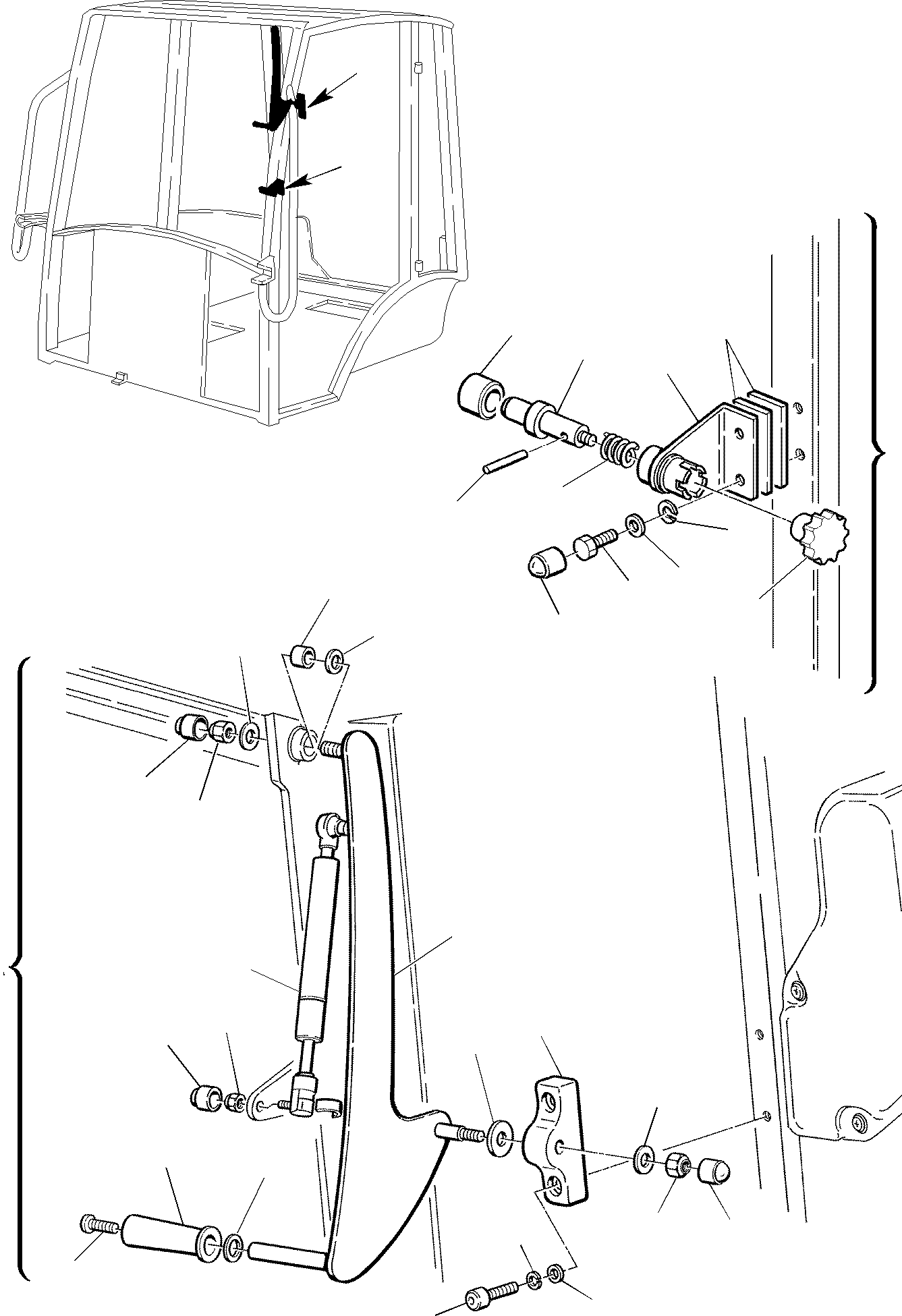 Backhoeloaders Komatsu / WB150WSC-2 S/N 150EF80001-Up(wb150wsc) / CABIN (2/13)(E-0070 : 5210)