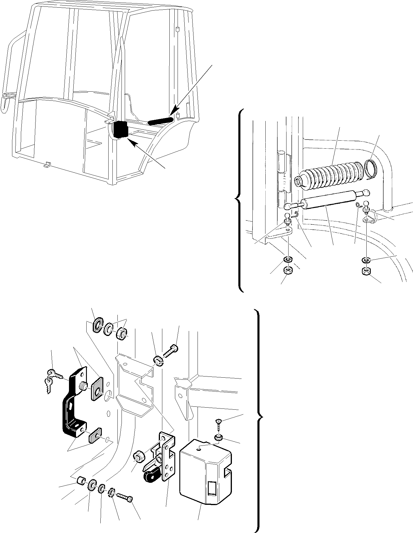 Backhoeloaders Komatsu / WB150WSC-2 S/N 150EF80001-Up(wb150wsc) / CABIN (4/13)(E-0090 : 5230)