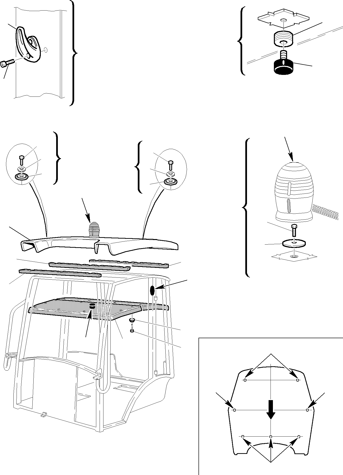 Backhoeloaders Komatsu / WB150WSC-2 S/N 150EF80001-Up(wb150wsc) / CABIN (10/13)(E-0130 : 5270)
