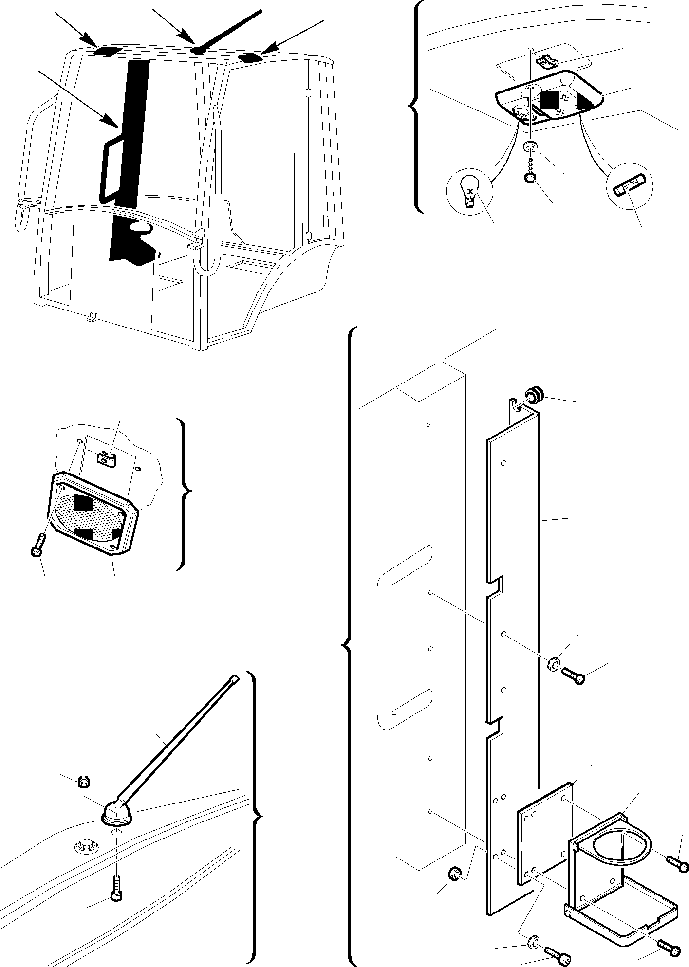 Backhoeloaders Komatsu / WB150WSC-2 S/N 150EF80001-Up(wb150wsc) / CABIN (11/13)(E-0140 : 5280)