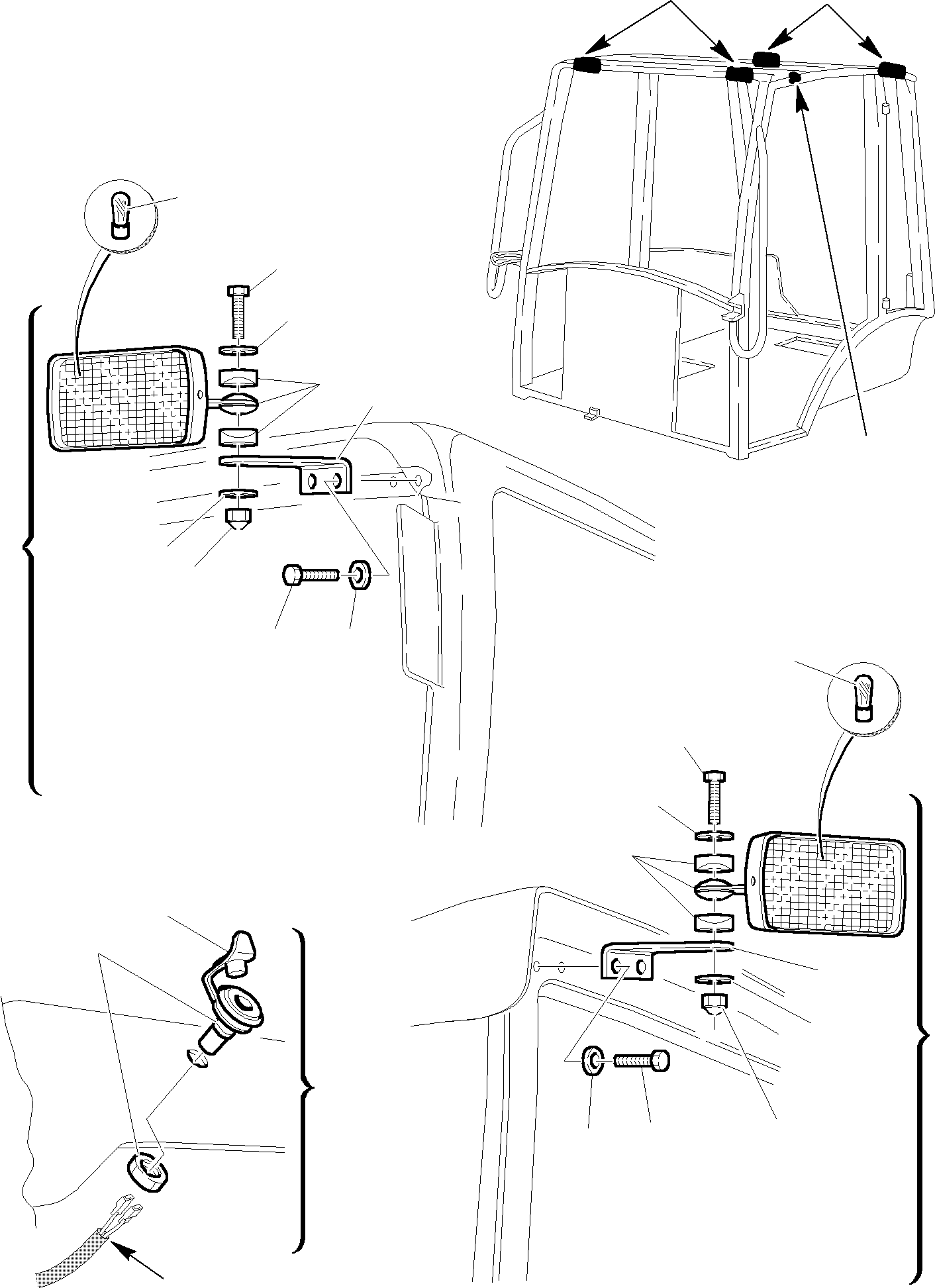 Backhoeloaders Komatsu / WB150WSC-2 S/N 150EF80001-Up(wb150wsc) / CABIN (13/13)(E-0160 : 5300)