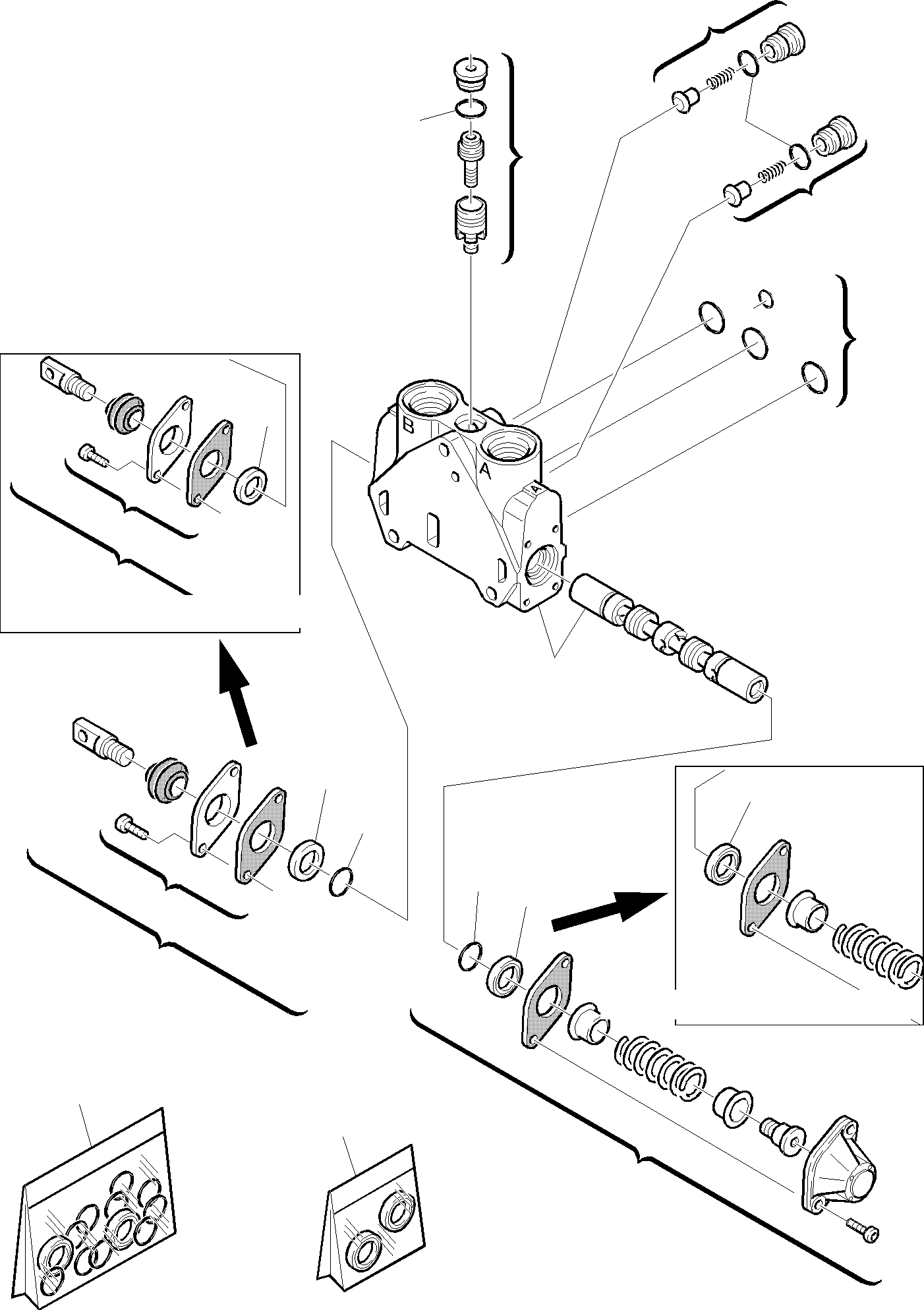 Backhoeloaders Komatsu / WB150WSC-2 S/N 150EF80001-Up(wb150wsc) / BACKHOE CONTROL VALVE (5/8)(F-0180 : 6310)