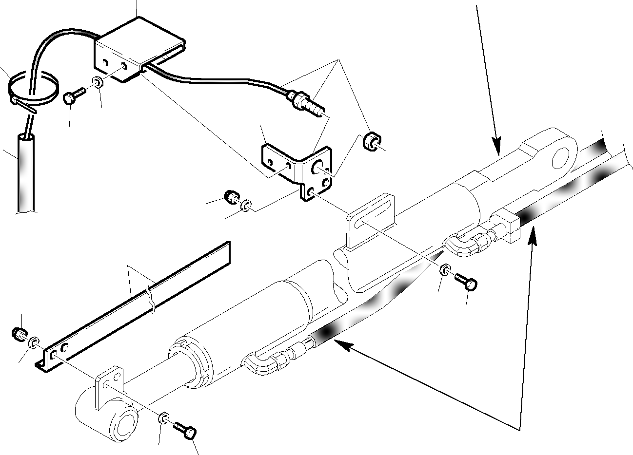 Backhoeloaders Komatsu / WB150WSC-2 S/N 150EF80001-Up(wb150wsc) / HYDRAULIC PIPING (SHOVEL TIPPING CYLINDER LINE) (WITH RETURN TO DIG)(F-0440 : 6645)