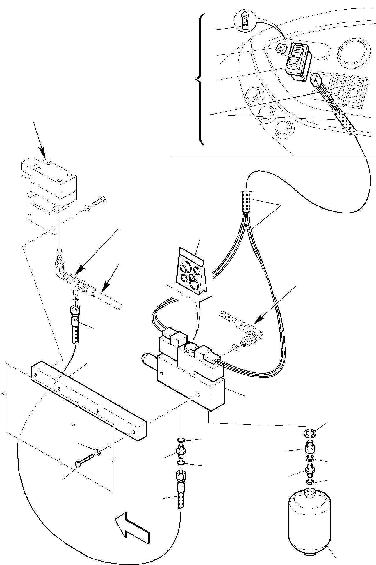 Backhoeloaders Komatsu / WB150WSC-2 S/N 150EF80001-Up(wb150wsc) / HYDRAULIC PIPING (RIDE CONTROL) (1/5) (OPTIONAL)(F-0770 : 6900)
