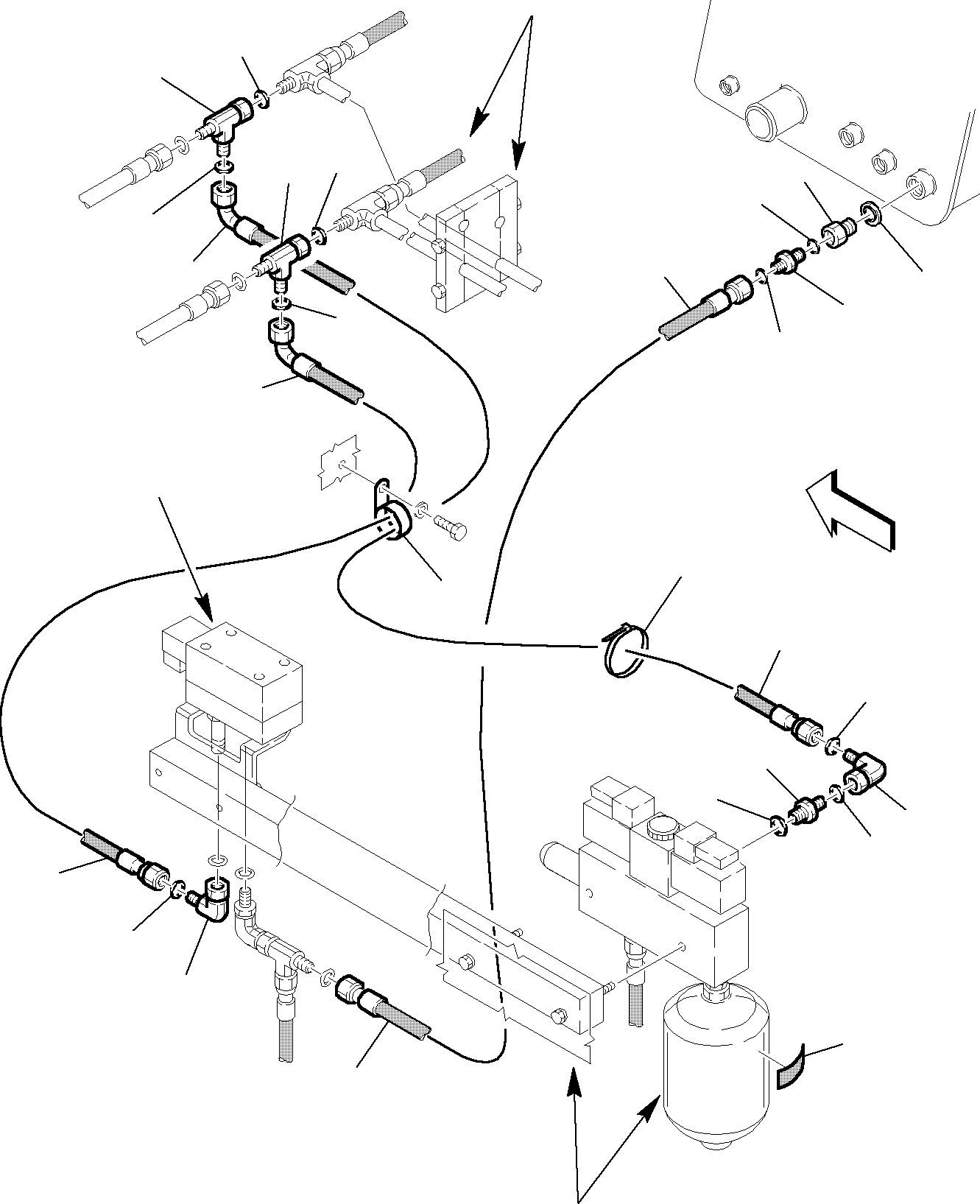 Backhoeloaders Komatsu / WB150WSC-2 S/N 150EF80001-Up(wb150wsc) / HYDRAULIC PIPING (RIDE CONTROL) (5/5) (OPTIONAL)(F-0800 : 6910)