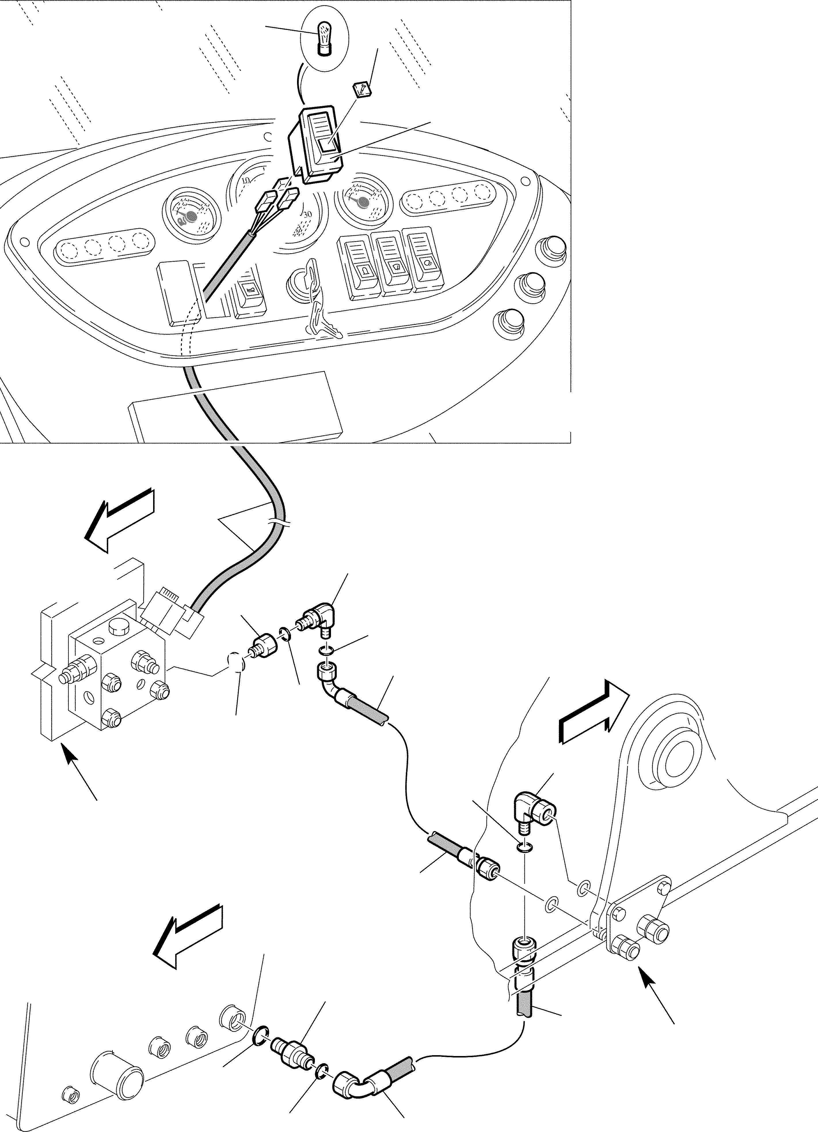 Backhoeloaders Komatsu / WB150WSC-2 S/N 150EF80001-Up(wb150wsc) / HAND-HAMMER HYDRAULIC PIPING (3/3)(F-0830 : 6980)