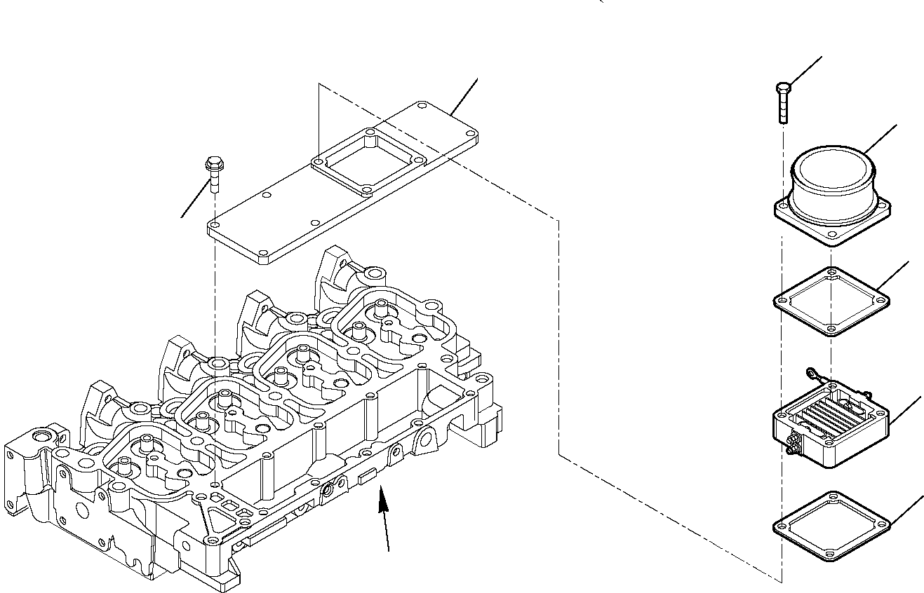 Backhoeloaders Komatsu / WB91R-5 S/N F00003-Up(wb91r5) / AIR INTAKE MANIFOLD(A-0050 : 0131)
